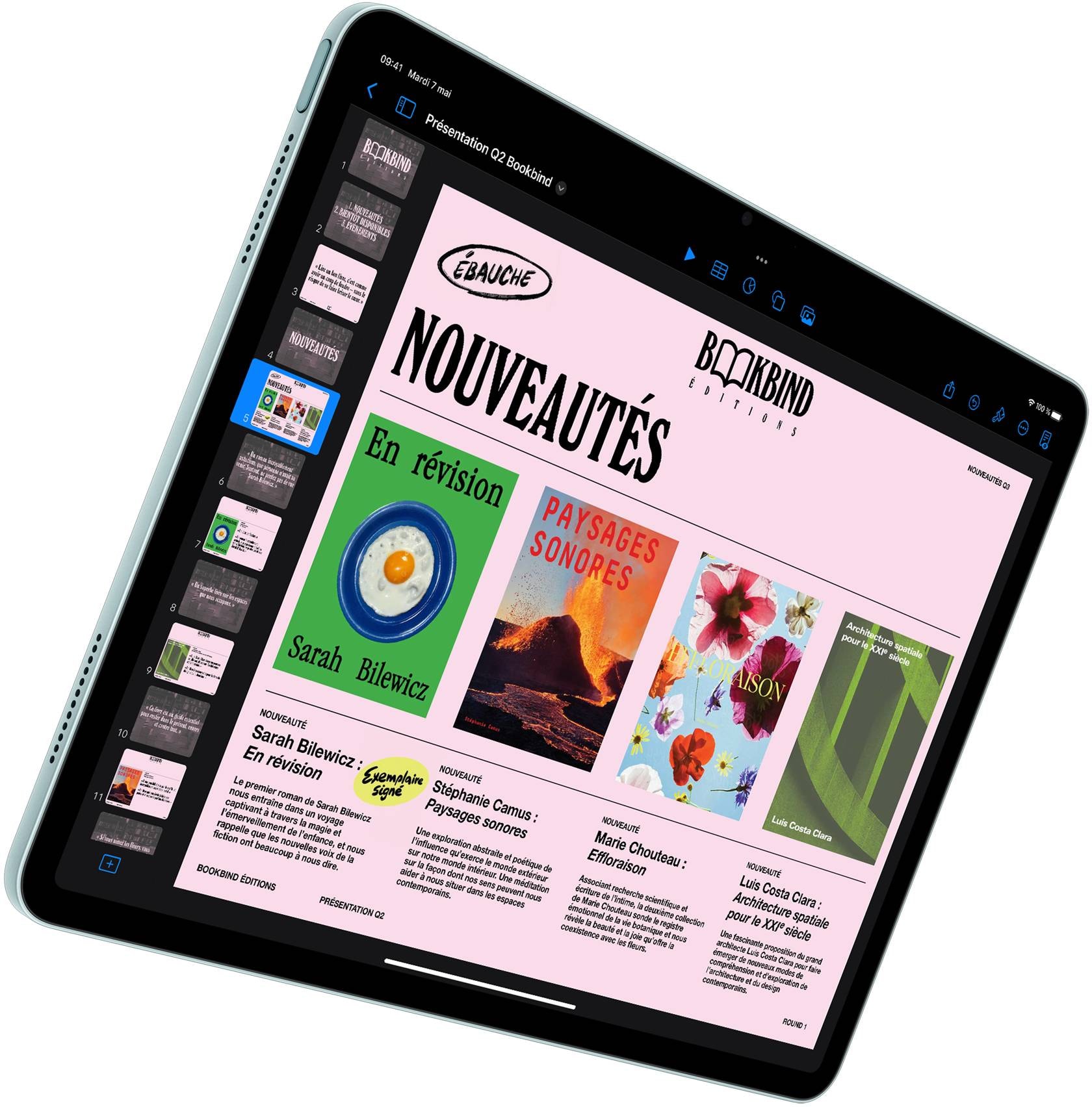 APPLE Tablette iPad Air 11" M2 256go Bleu - IPADAIR11-MUWH3NF