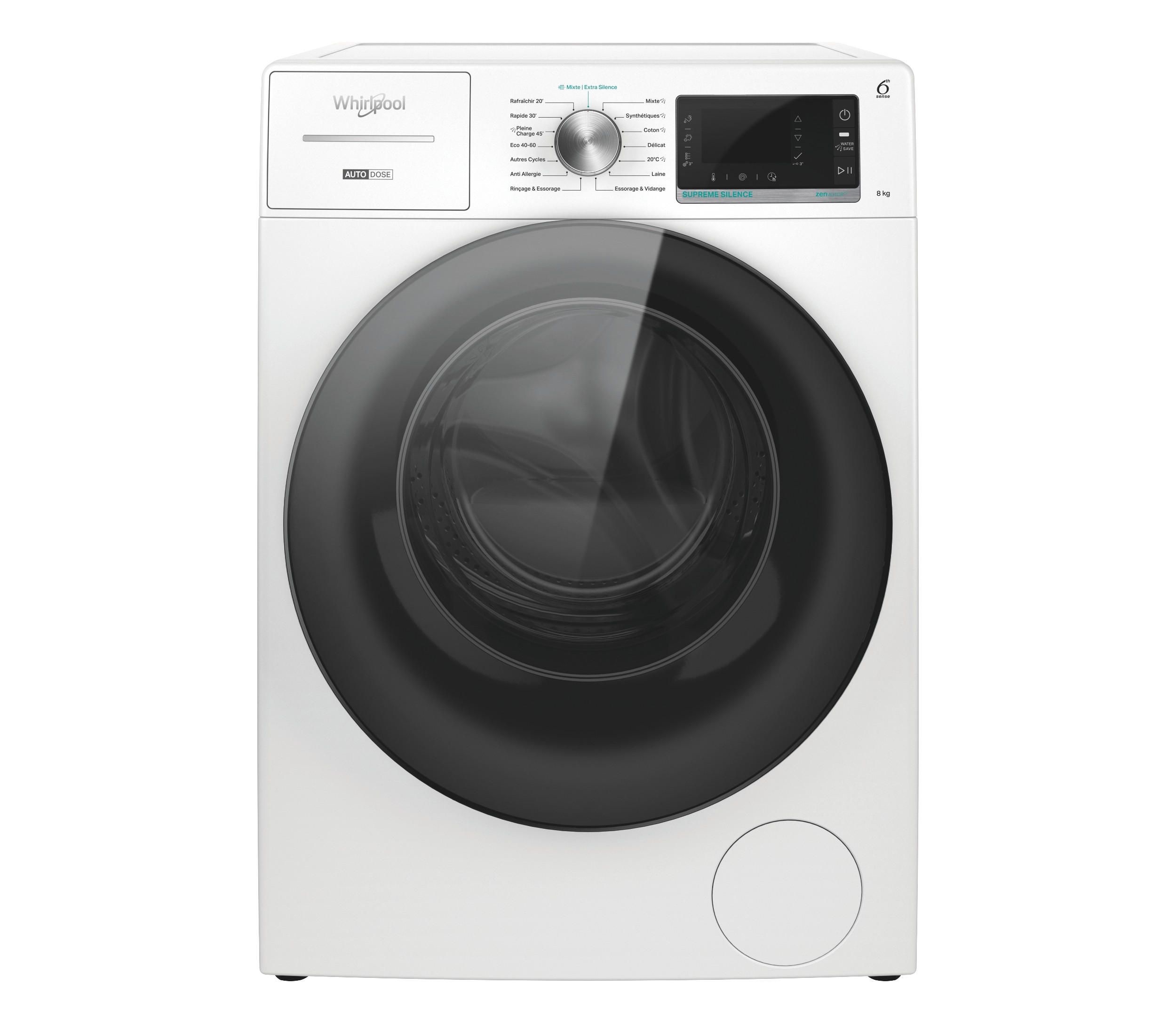 Lave linge Frontal WHIRLPOOL W8W846WBFR 8kg - W8W846WBFR