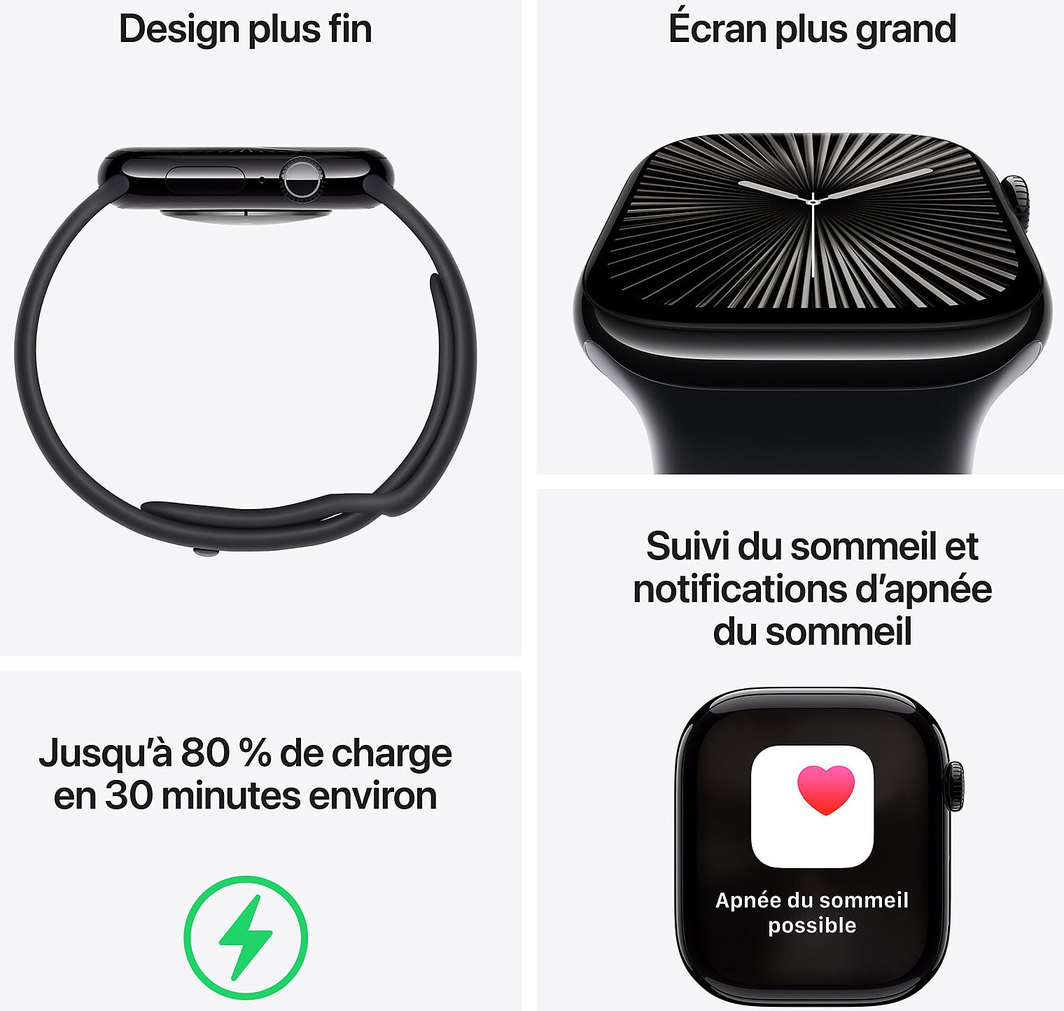 Montre connectée GPS + Cellular APPLE  - WATCH10-MWY43QF/A