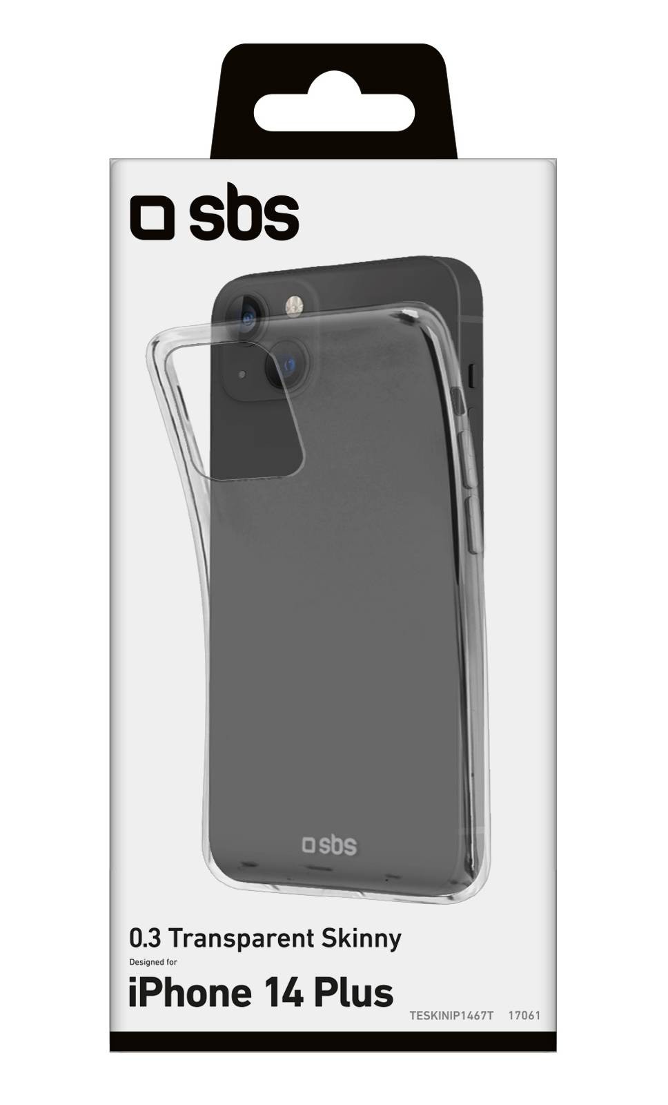 Coque iPhone SBS 14 Plus Skinny Transparente - COQUESKIN-IP14PLUS