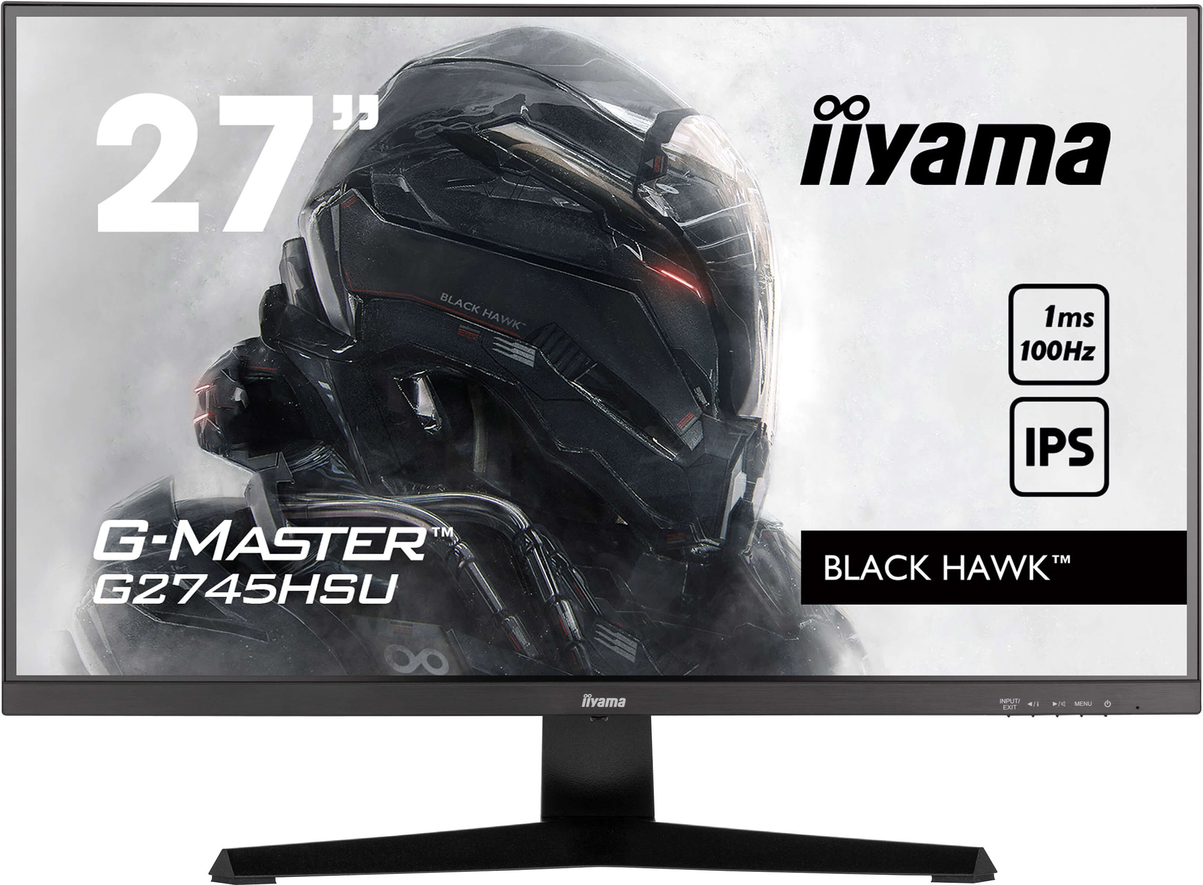 Ecran PC Gamer 27 pouces IIYAMA , IPS, 100Hz, Noir G2745HSU-B2