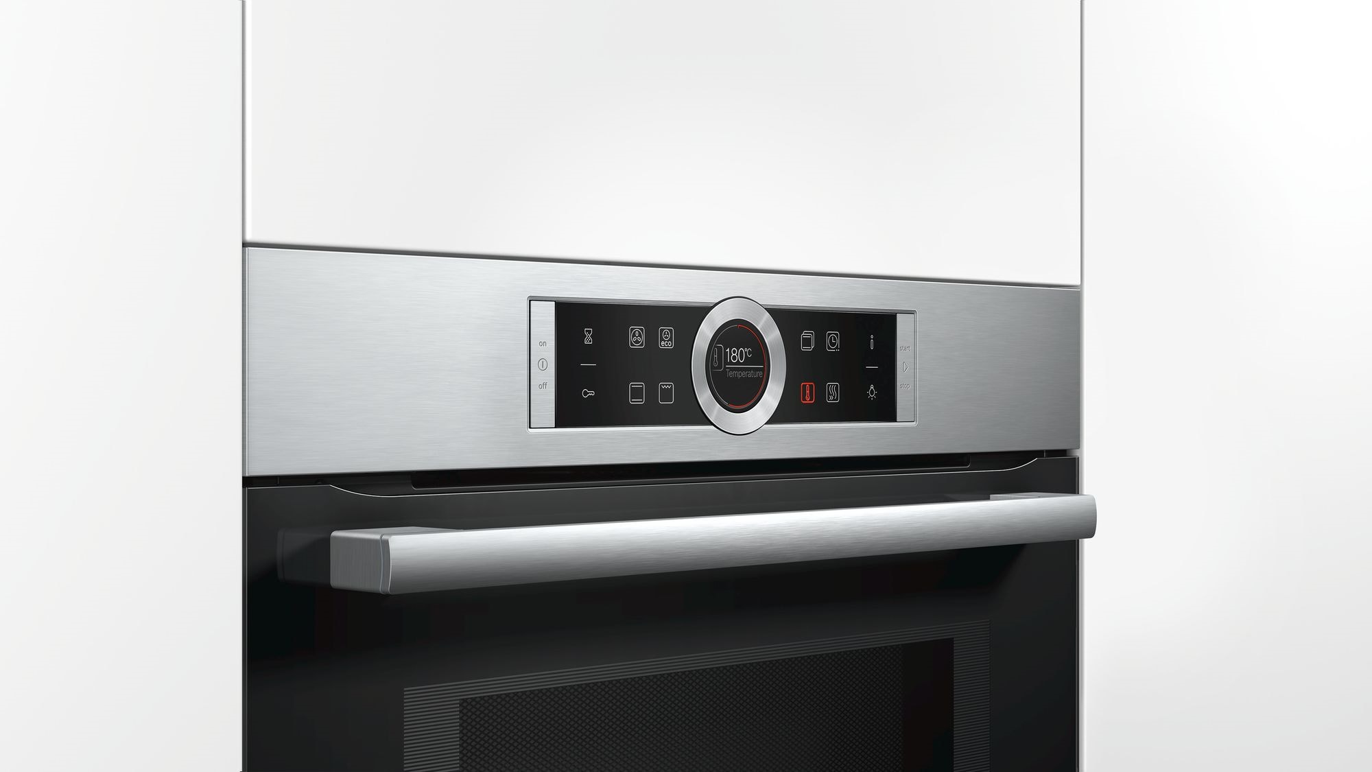 Four combiné micro-ondes BOSCH Série 8 HotAir 4D CookAssist 45L Inox - CMG633BS1