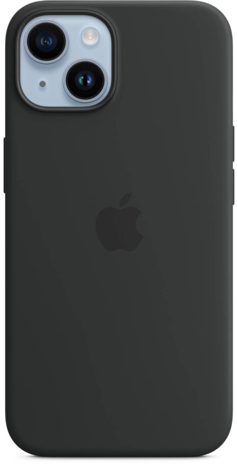 Coque iPhone APPLE 14 silicone noire MPRU3ZM/A