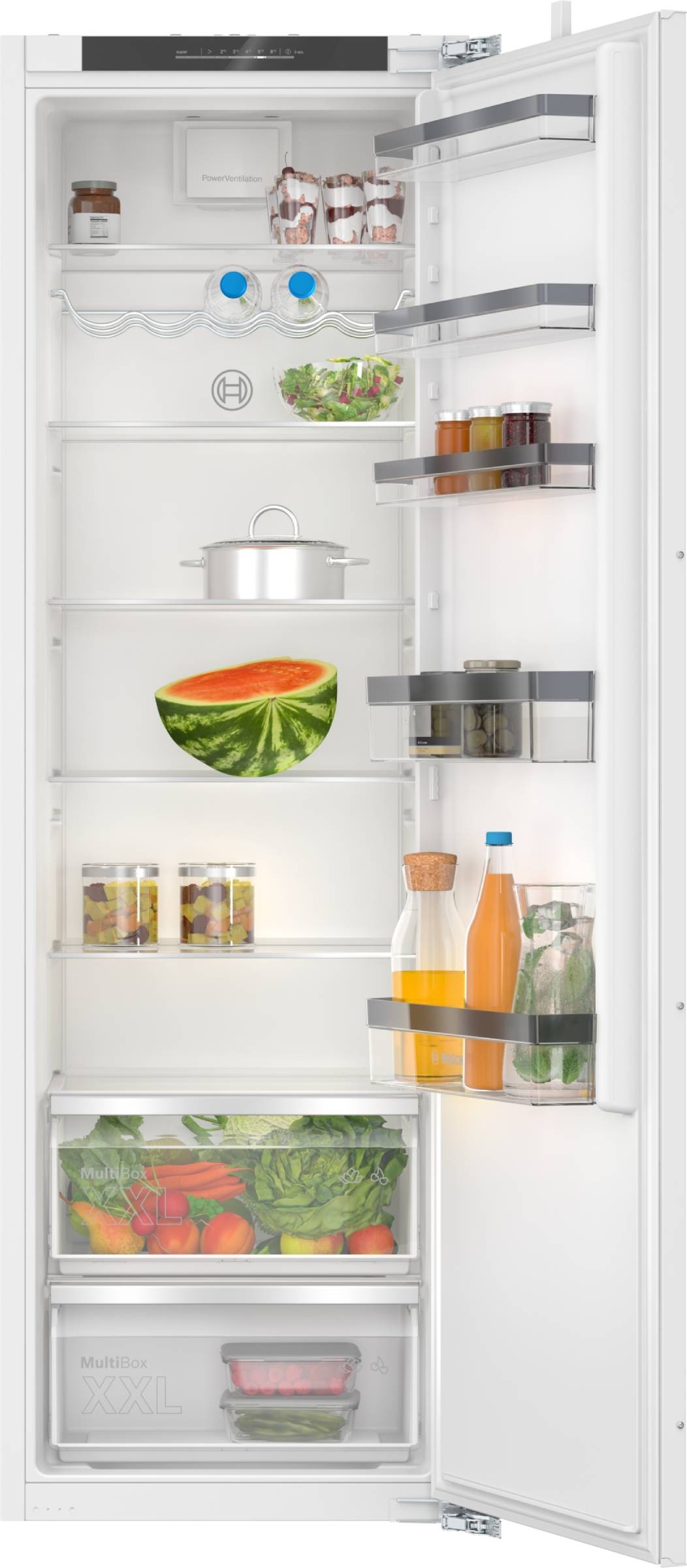 BOSCH Réfrigérateur encastrable 1 porte KIR81NSE0, Série 2, 310 litres,  Tout utile sur