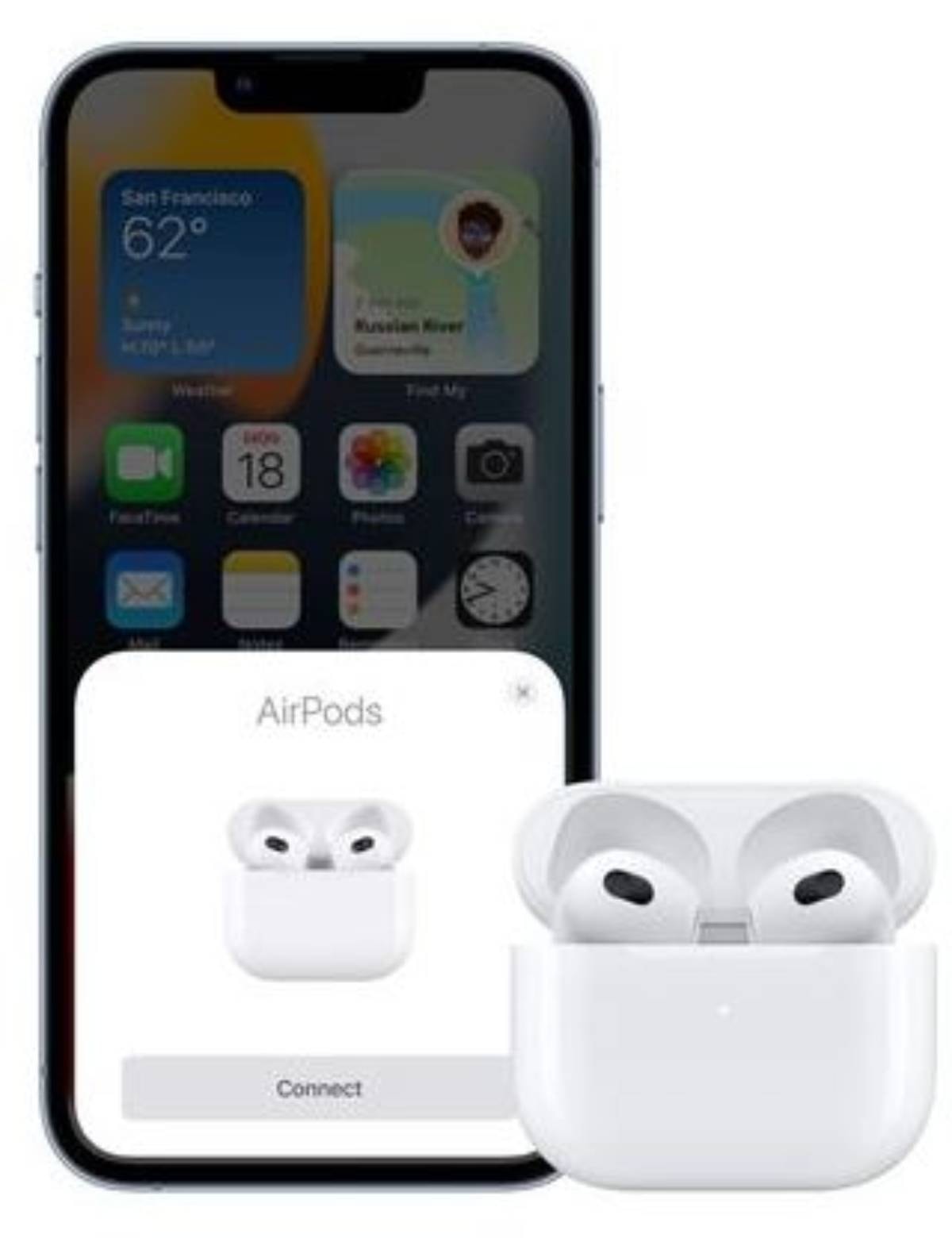 Ecouteurs APPLE 3 (3ᵉ génération) avec Boîtier de charge MagSafe - AIRPODS-MPNY3ZM