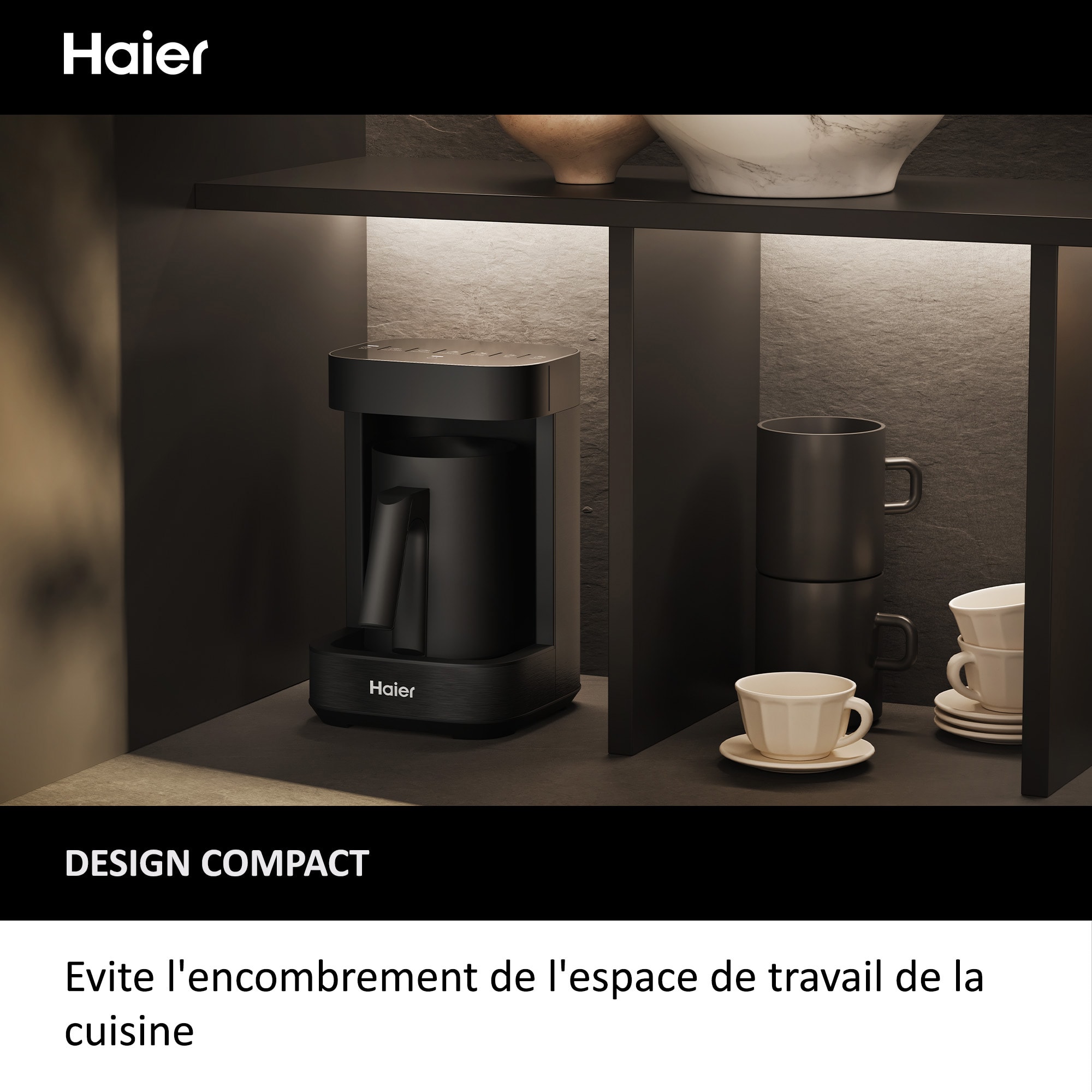 Ensemble petit déjeuner HAIER 700W Polyvalent 7 programmes  - HMB5W4/011