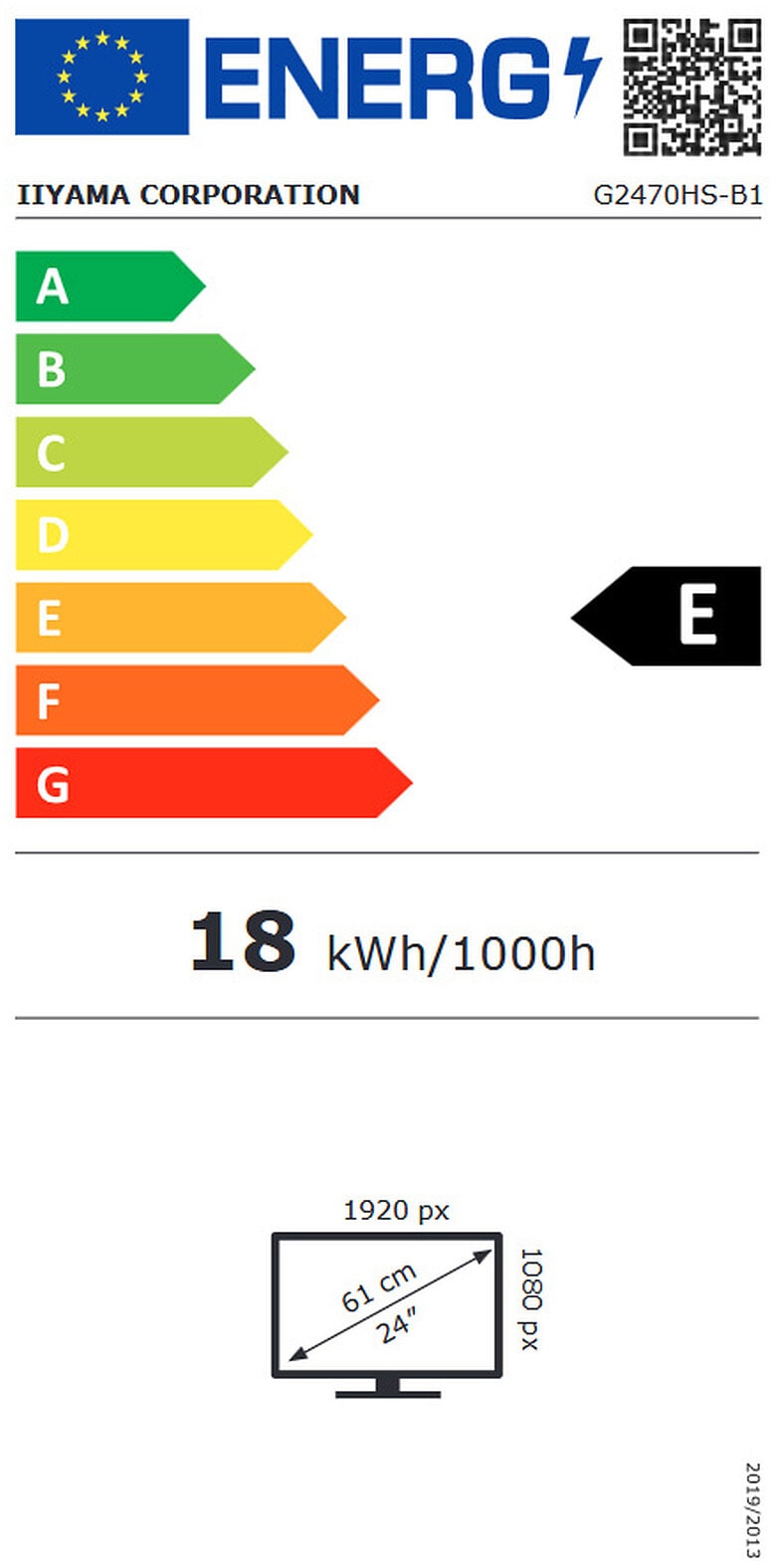 Ecran 24 pouces IIYAMA  - G2470HS-B1