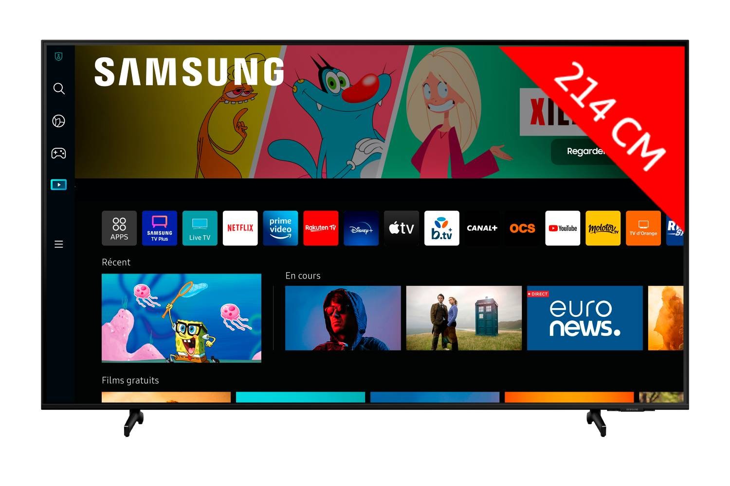 SAMSUNG TV LED 4K 214 cm 85" - UE85BU8005K