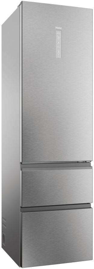 Réfrigérateur congélateur bas HAIER Total No Frost 414L Inox - HTW5620DNMG