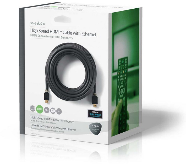 Câble HDMI NEDIS  - CVBW34000AT150