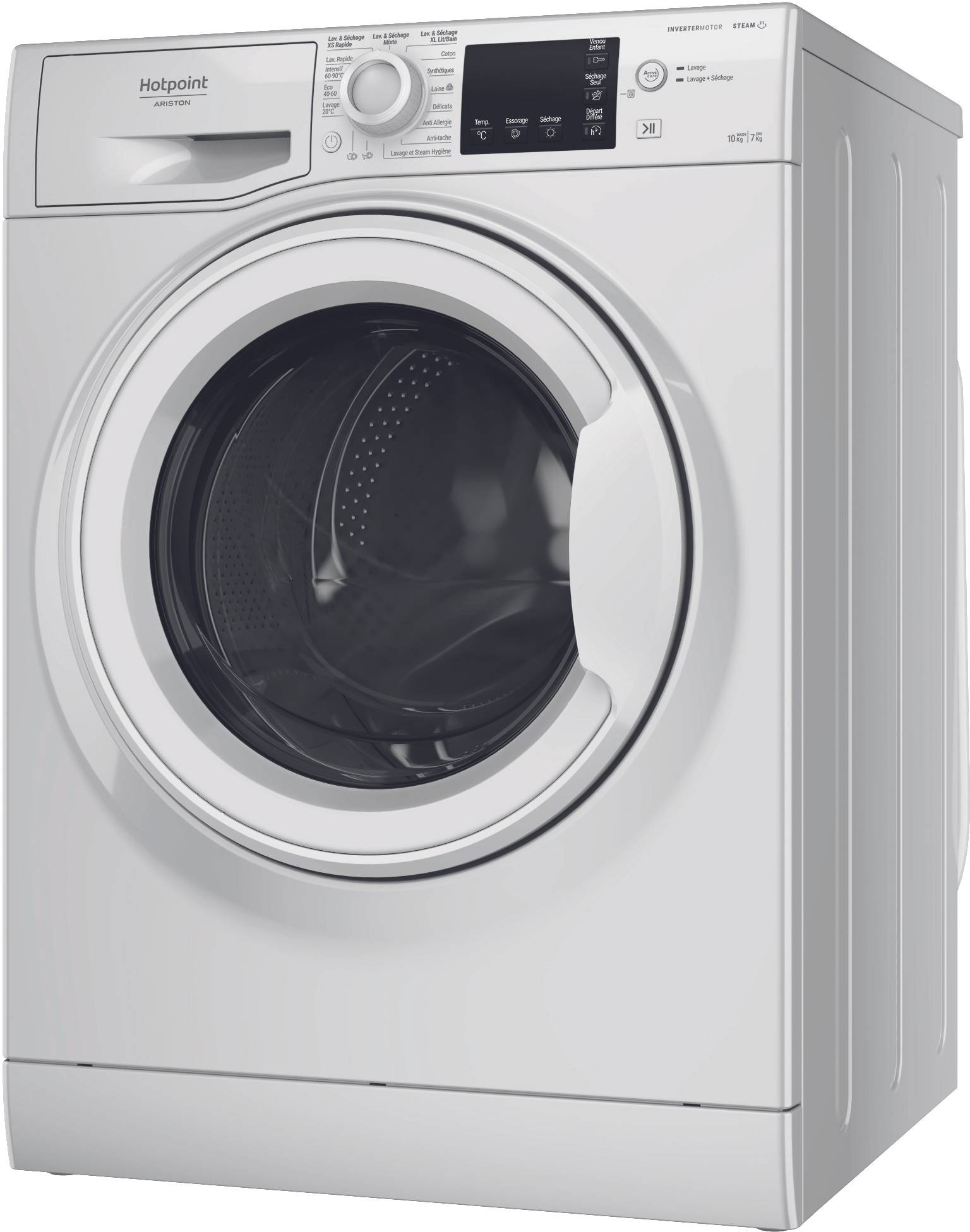 Lave linge sechant Frontal HOTPOINT ARISTON NDB10725WAFR 10kg - NDB10725WAFR