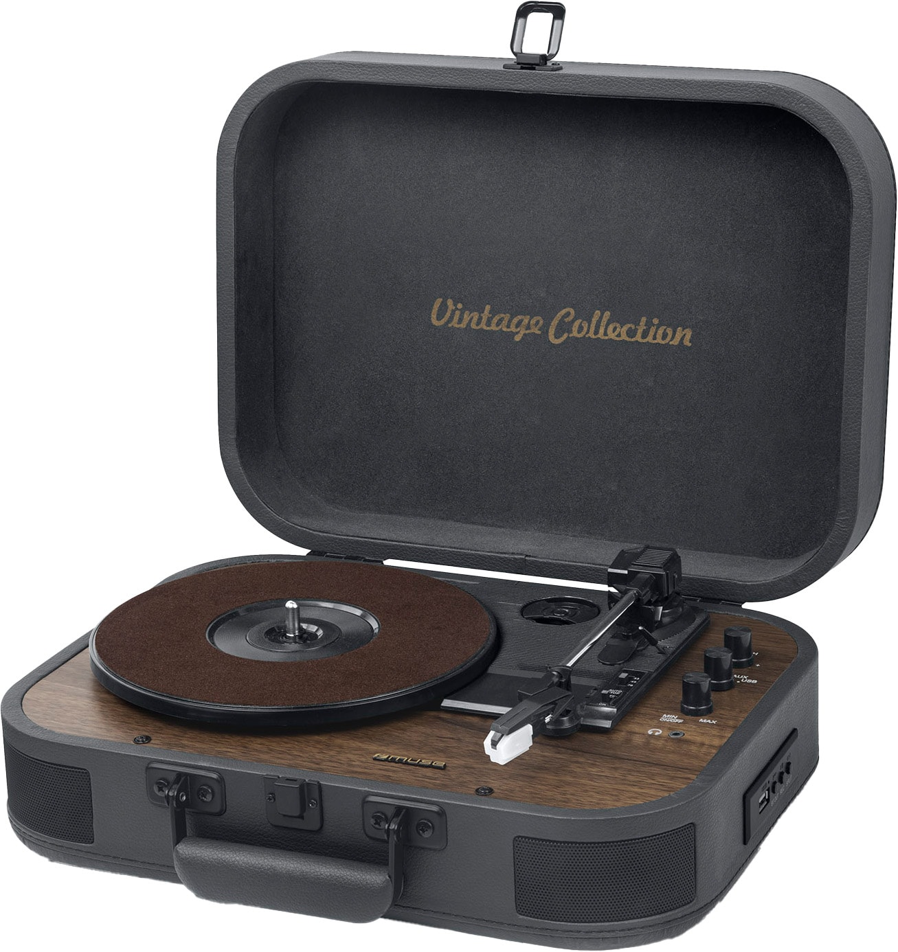 Platine vinyle USB MUSE 2x5W MT-207DGB