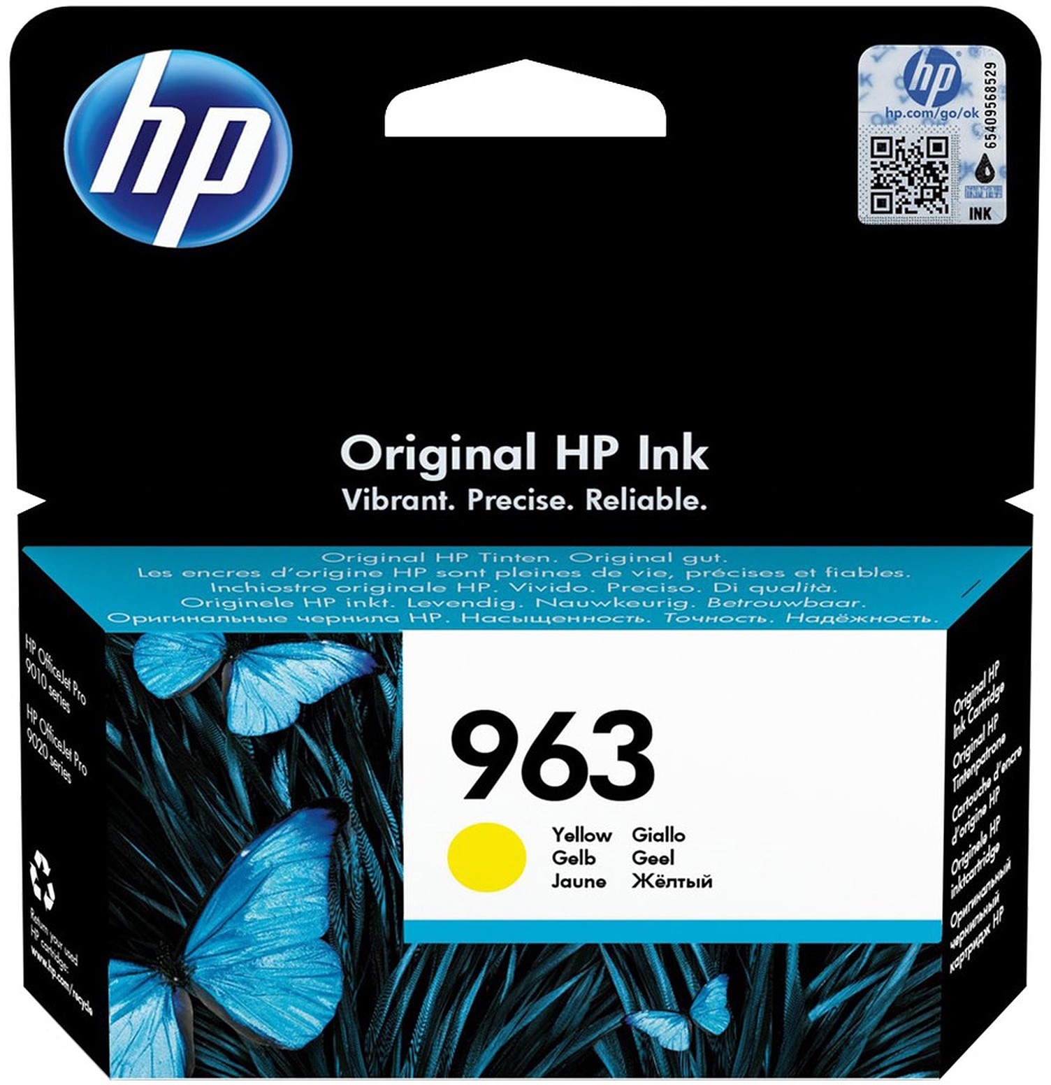 Cartouche d'encre HP  HP-N963-JAUNE