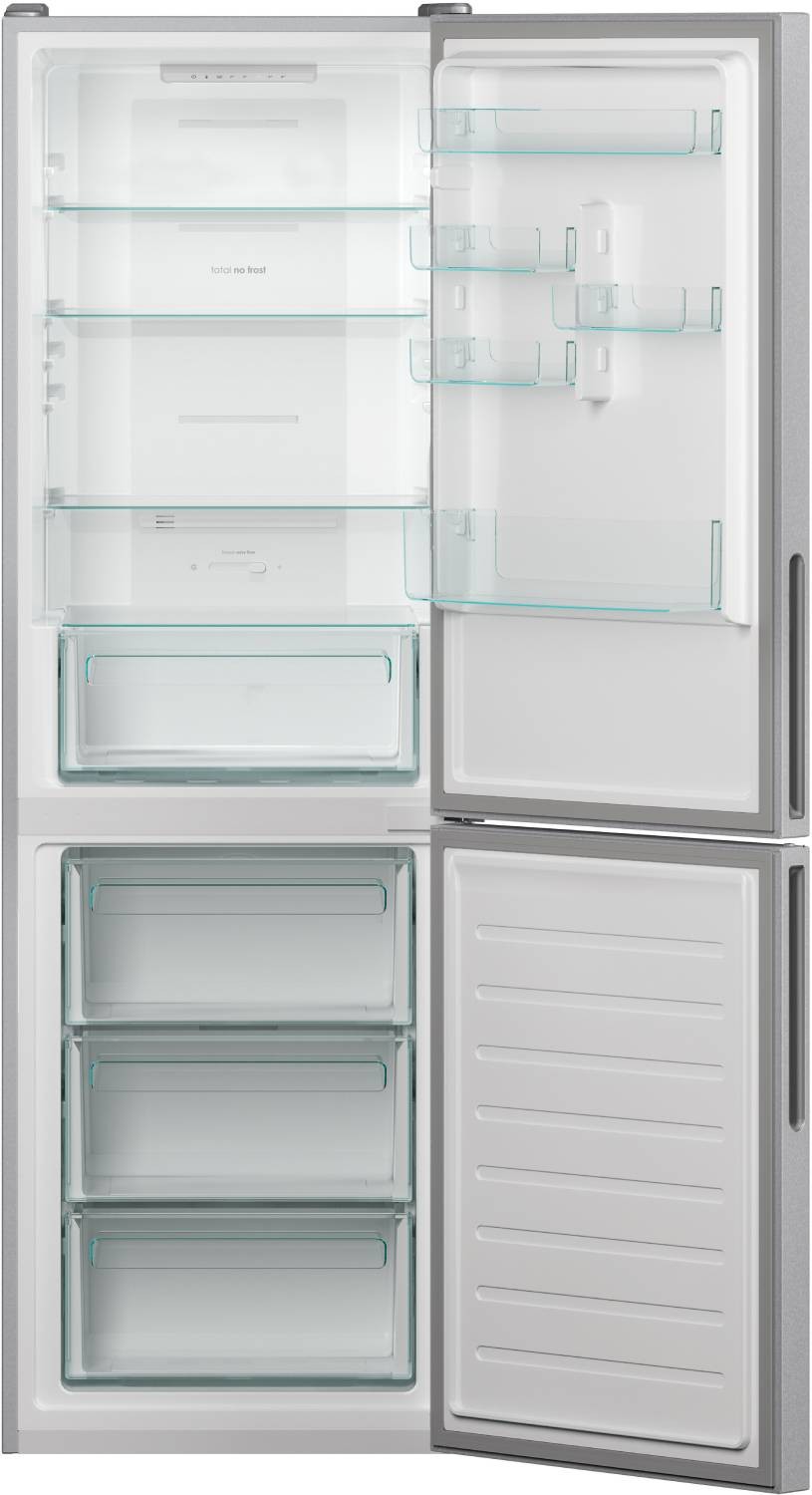 CANDY Réfrigérateur congélateur bas Total No Frost 341L Gris - CCE3T618ES