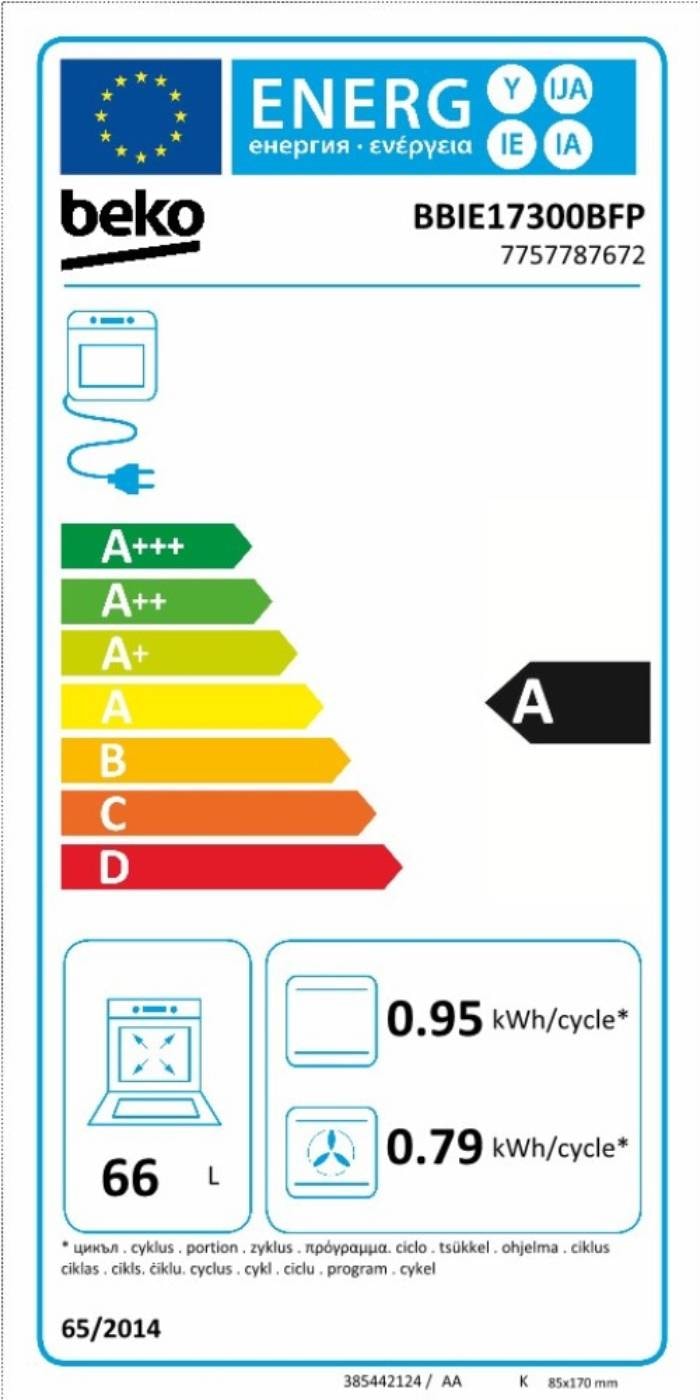 Four encastrable pyrolyse BEKO  - BBIE17300BFP