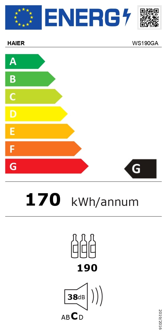 Cave à vin de vieillissement HAIER 189 bouteilles  - WS190GA