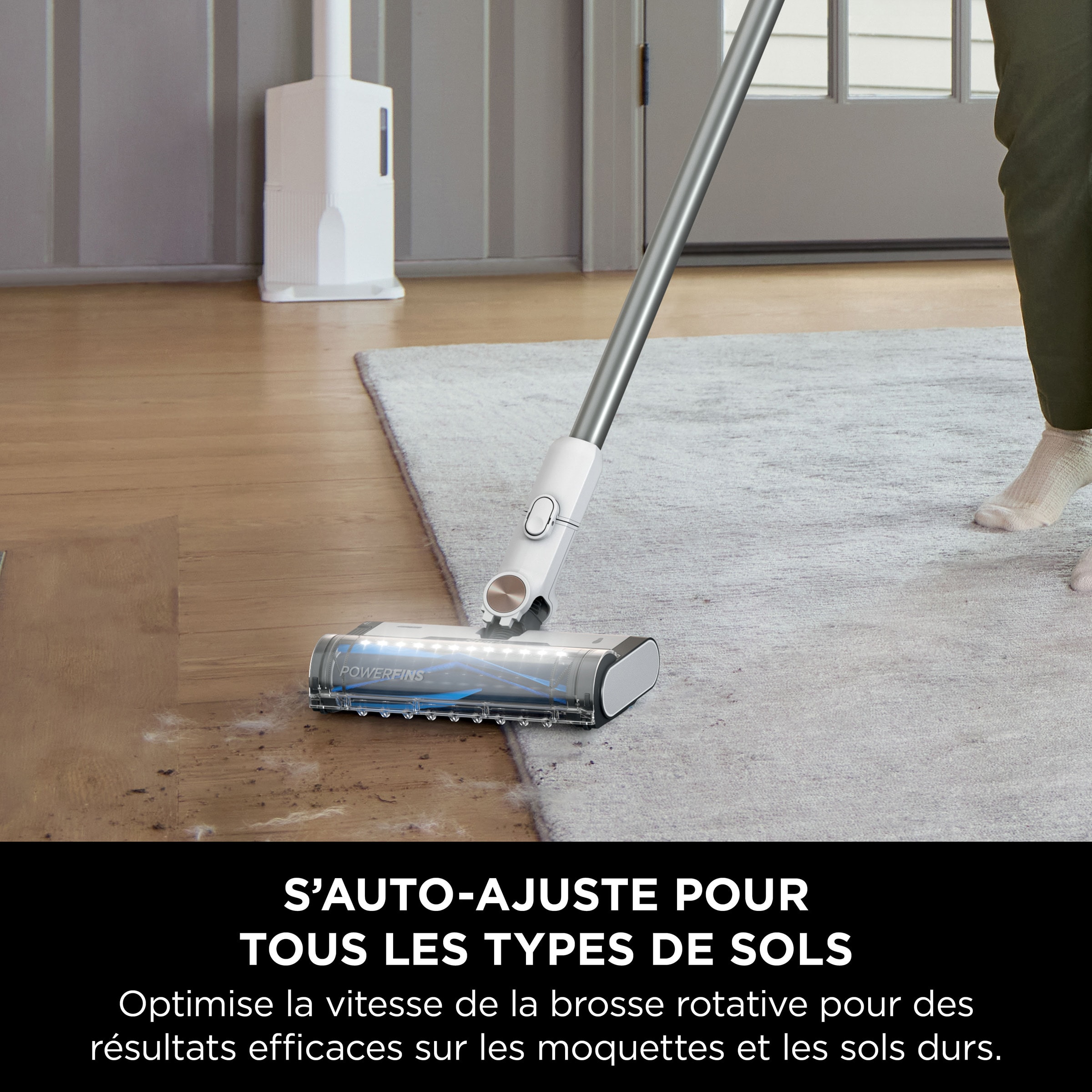 Aspirateur balai SHARK Capteur Floordetect 40 Minutes autonomie - BU3521EU