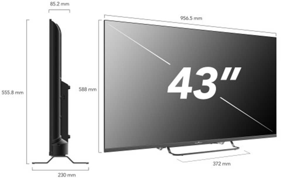 TV LED 4K 109 cm SMART TECH  - 43UG02V