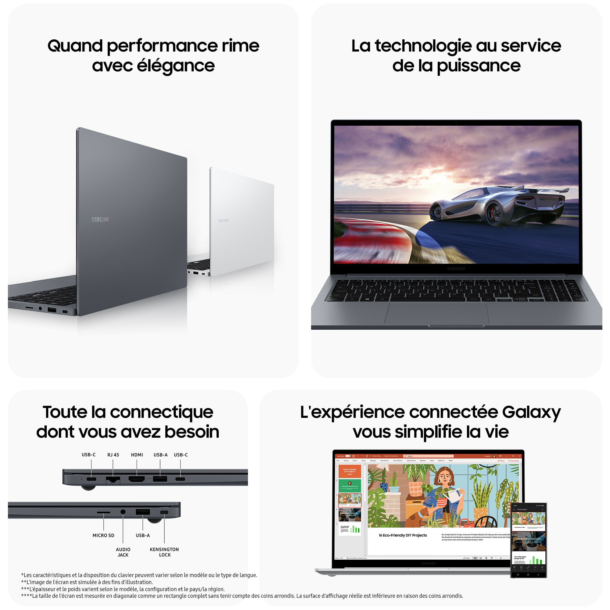 Ordinateur portable SAMSUNG 15.6" Intel Core 7 150U 16Go RAM 512Go SSD - NP750XGK-KB1FR