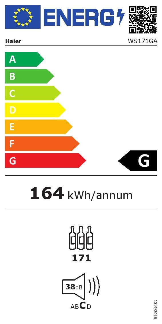 Cave à vin de service HAIER 171 bouteilles - WS171GA