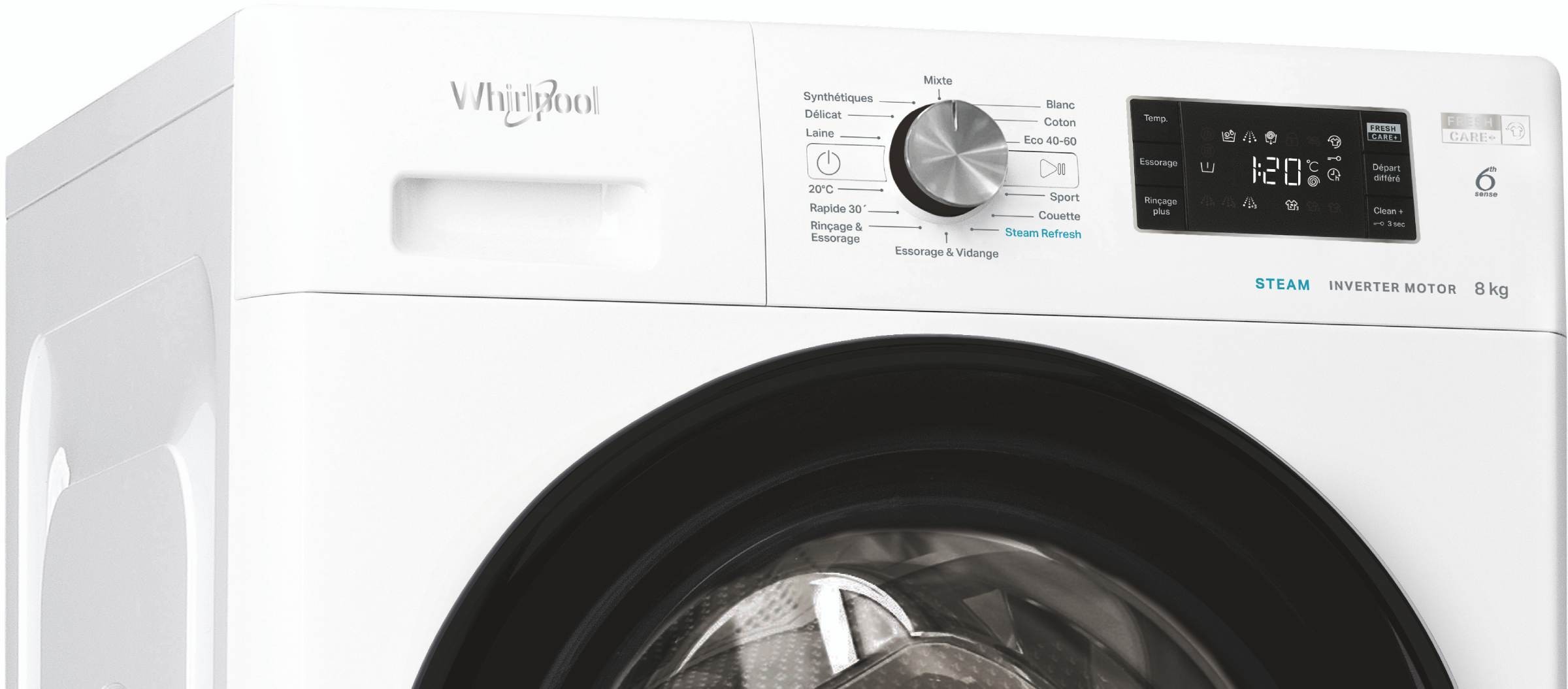 Lave linge Frontal WHIRLPOOL  - FFBU8258VFR