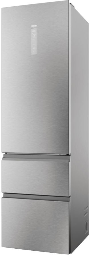 Réfrigérateur congélateur bas HAIER Total No Frost 414L Inox - HTW5620DNMG