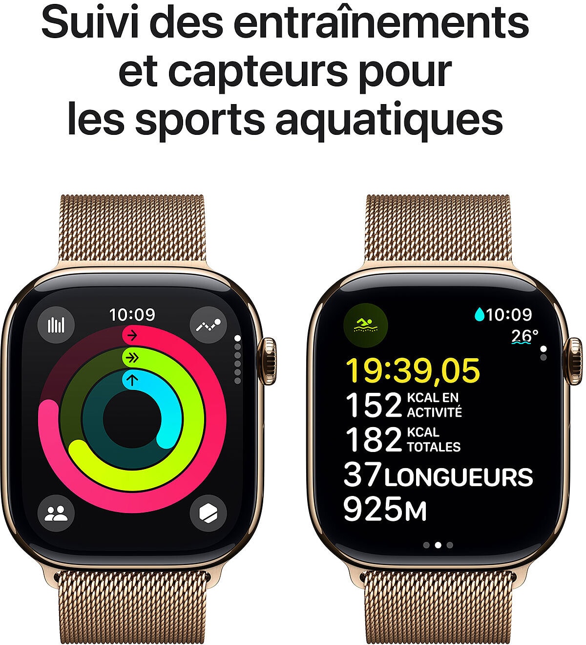 Montre connectée GPS + Cellular APPLE  - WATCH10-MX003QF/A