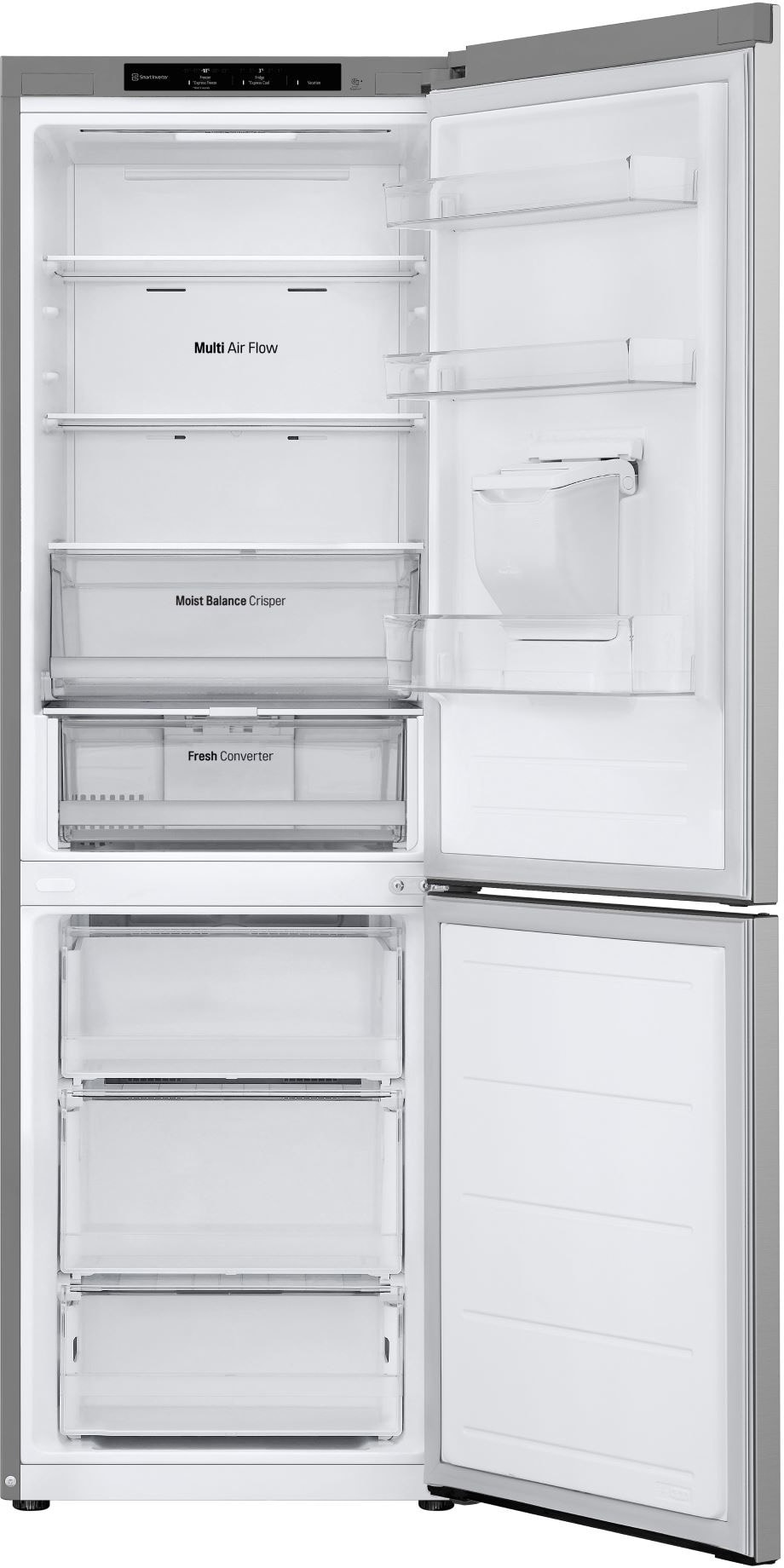 Réfrigérateur congélateur bas LG 343L gris - GBF3102DPY