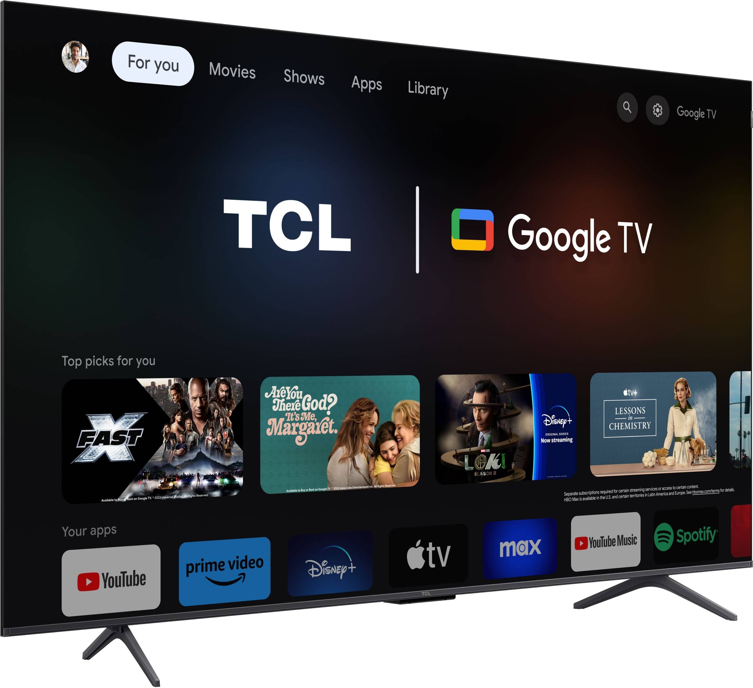 TV QLED 4K 189 cm TCL QLED Google TV 144Hz 75" - 75T8B