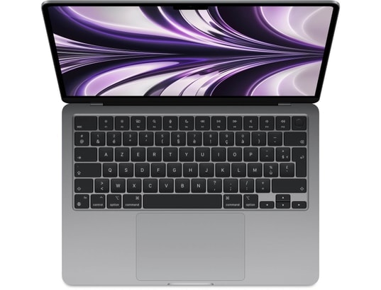 Ordinateur portable APPLE Macbook Air, M2, 16go Ram, 256go SSD, Gris Sideral - MBA13-MC7U4FN