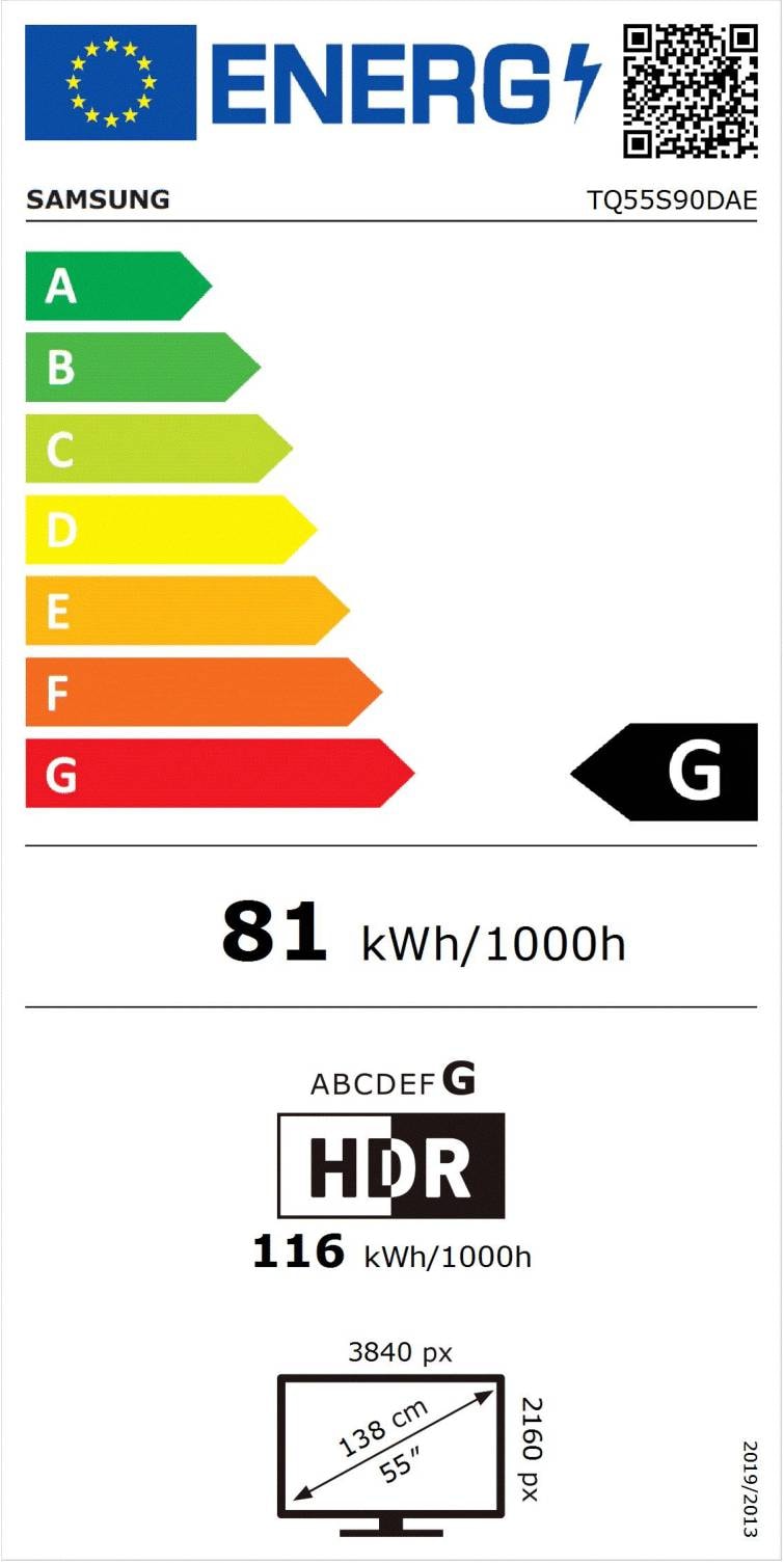 TV OLED 4K 138 cm SAMSUNG  - TQ55S90D