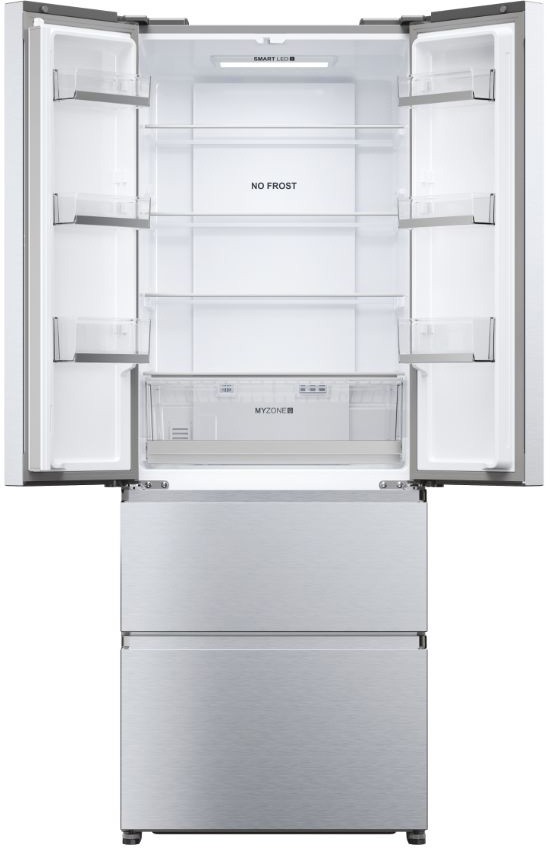 Réfrigérateur 4 portes HAIER , Froid No Frost, 446L, Inox - HFR5719ENMG