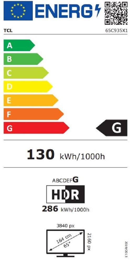 TV QLED 4K 164 cm TCL  - 65C935