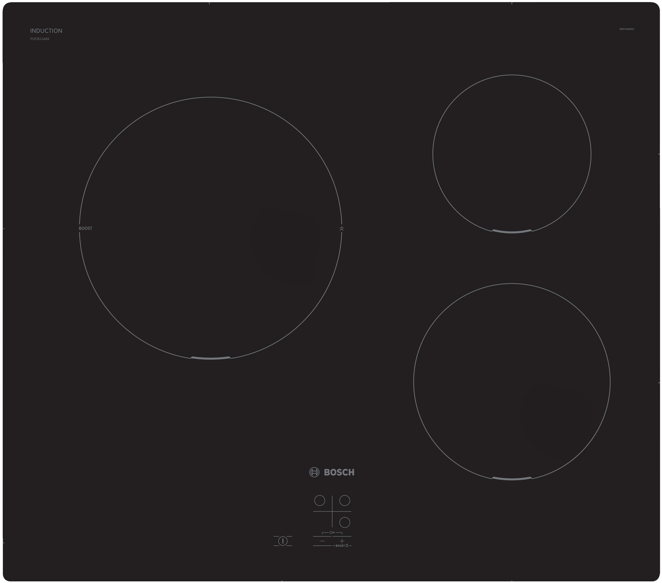 Plaque induction BOSCH  PUC611AA5E