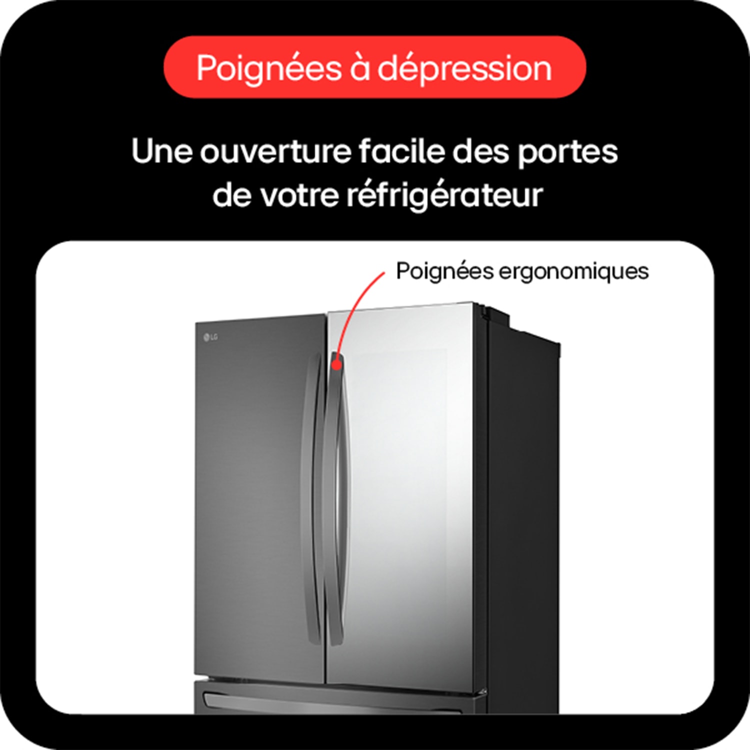 Réfrigérateur américain LG  - GMZ765SBHJ