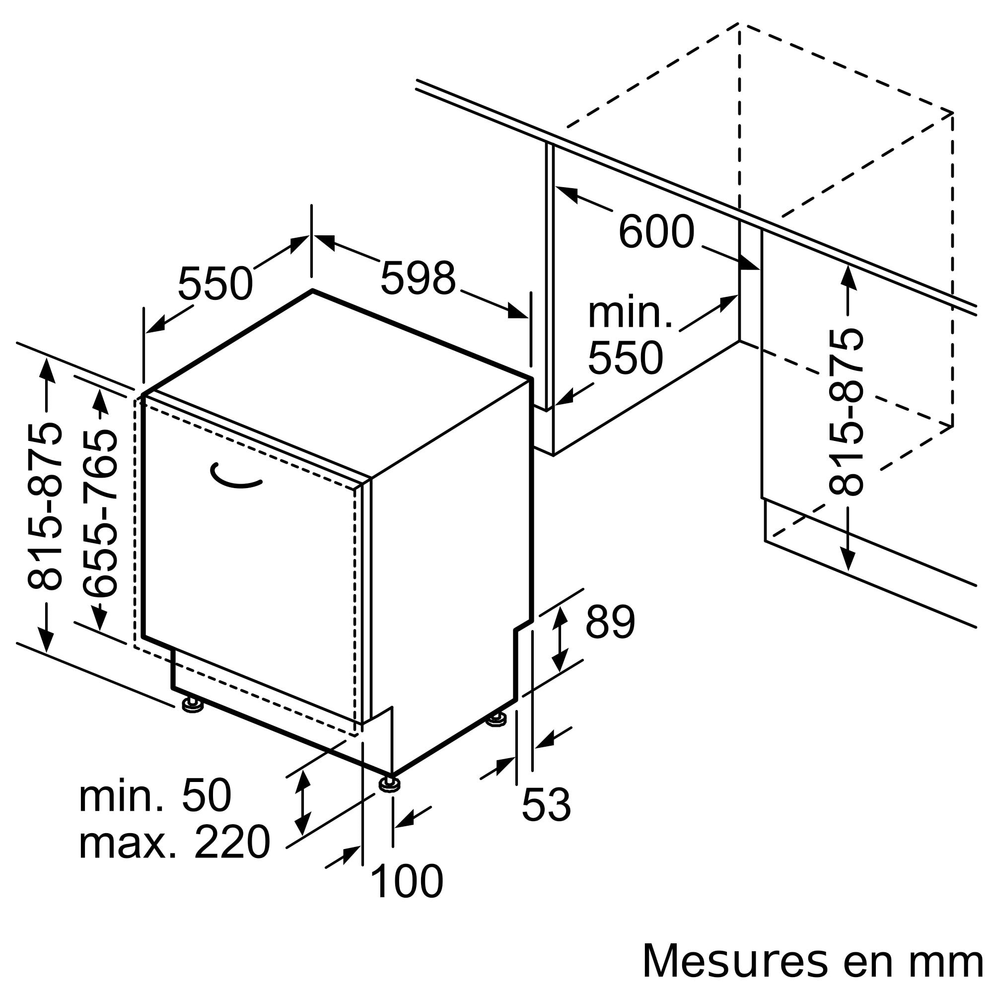 Lave vaisselle tout integrable 60 cm BOSCH  - SMH6YCX02E