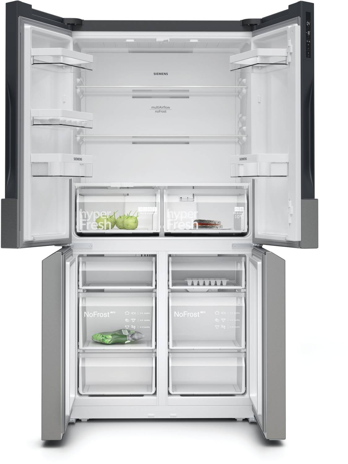 Réfrigérateur 4 portes SIEMENS iQ300 No Frost Inox - KF96NVPEA