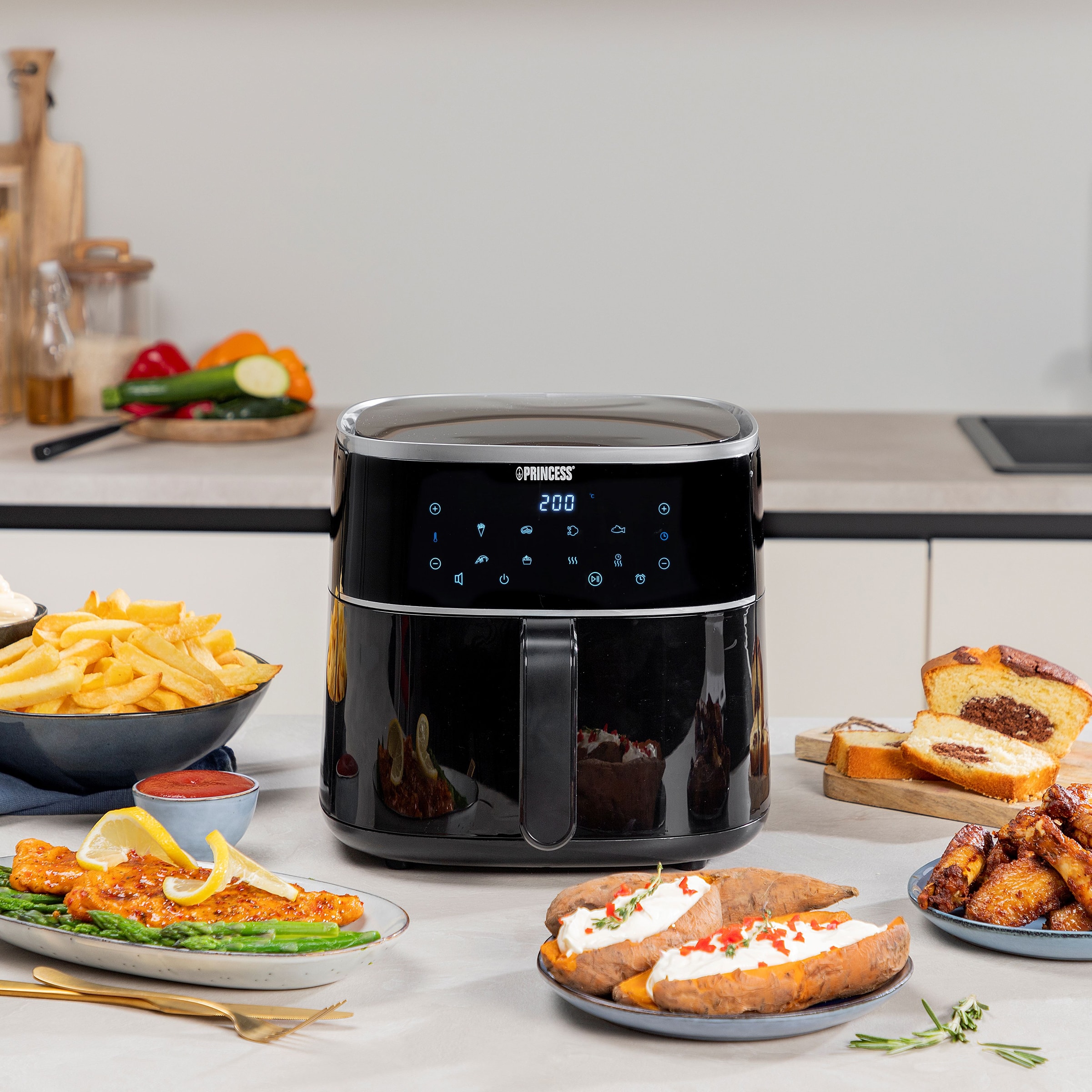 Friteuse à air chaud PRINCESS Air Fryer 1500W 6L - 0118224401001