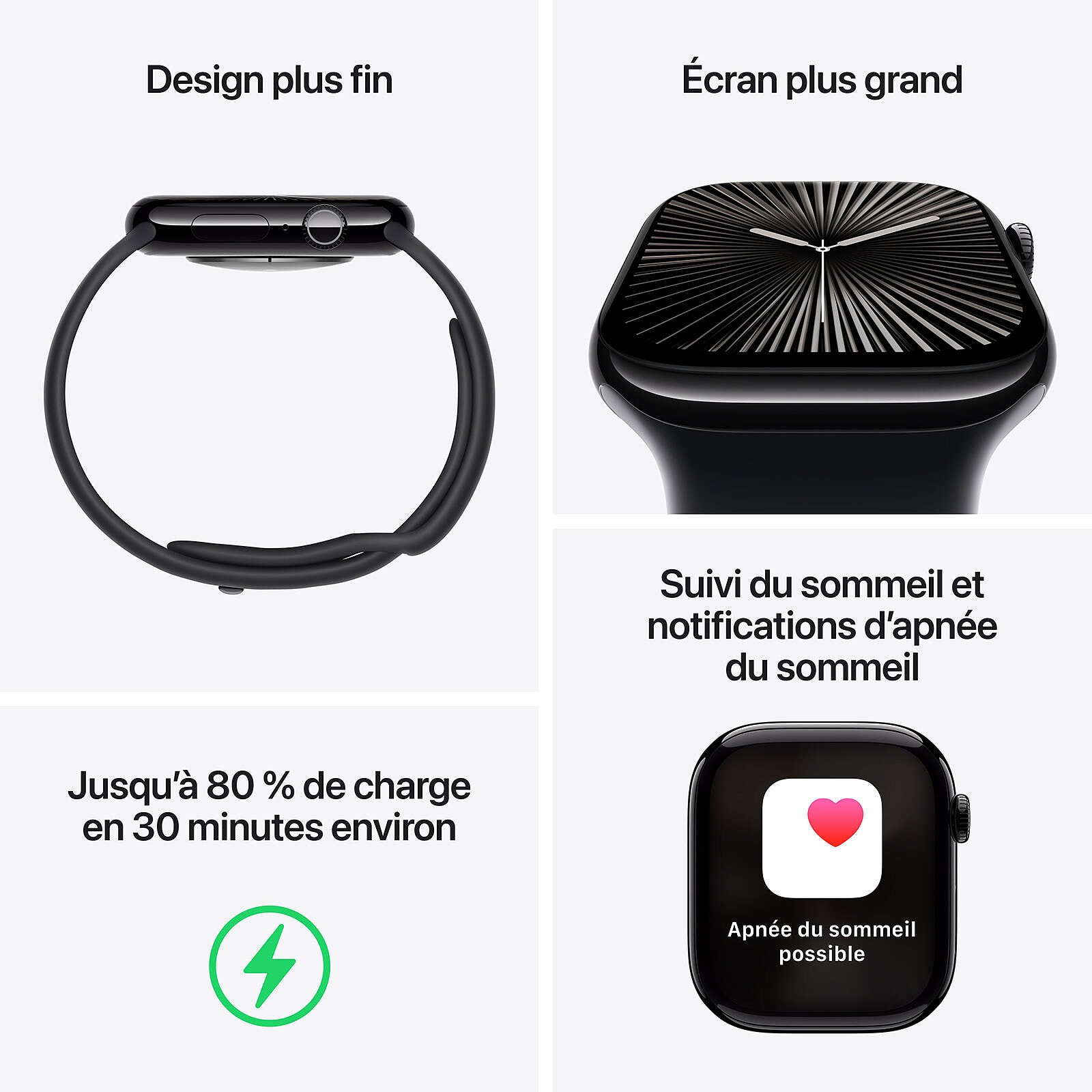 Montre connectée GPS + Cellular APPLE  - WATCH10-MWX63QF/A