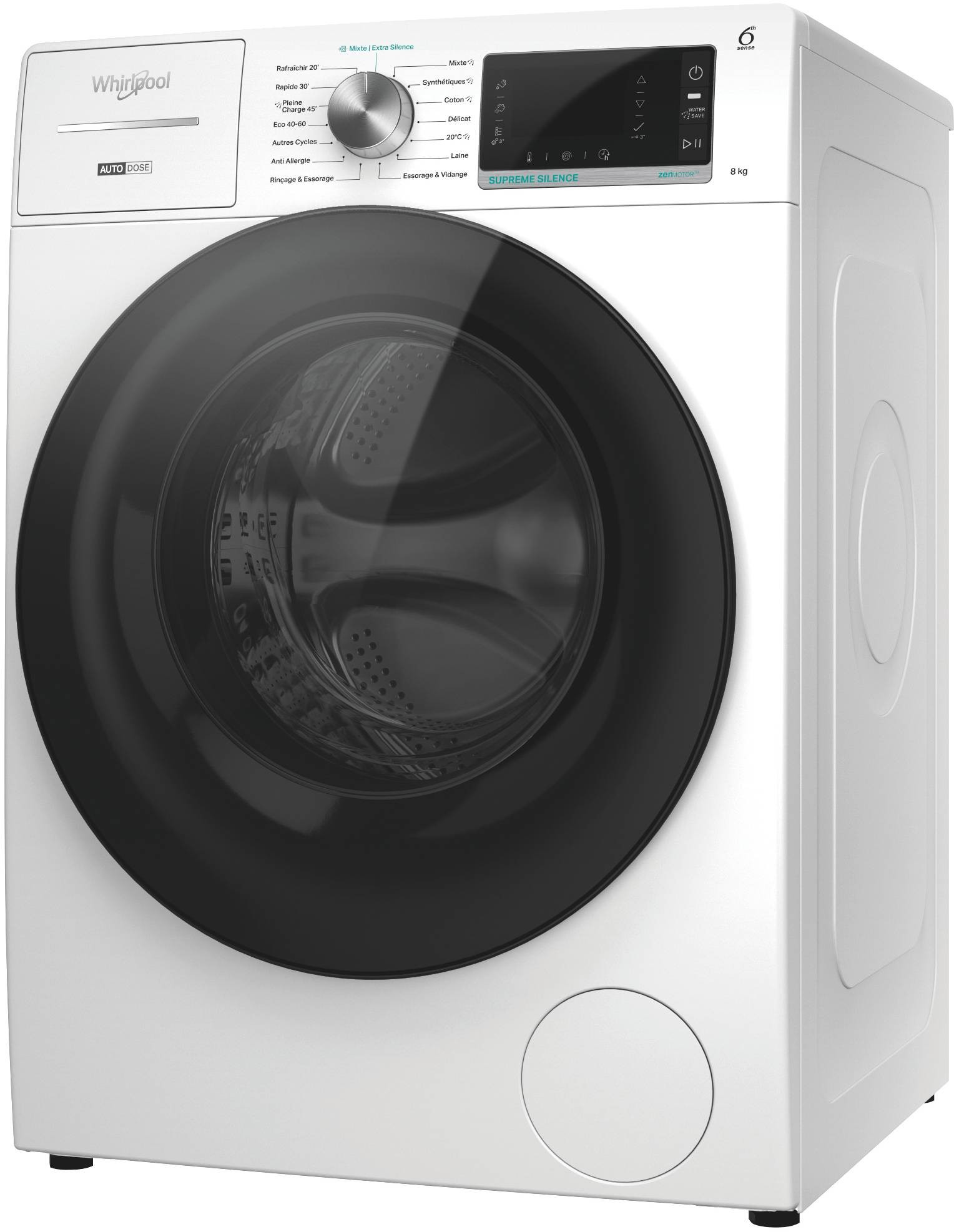 Lave linge Frontal WHIRLPOOL W8W846WBFR 8kg - W8W846WBFR