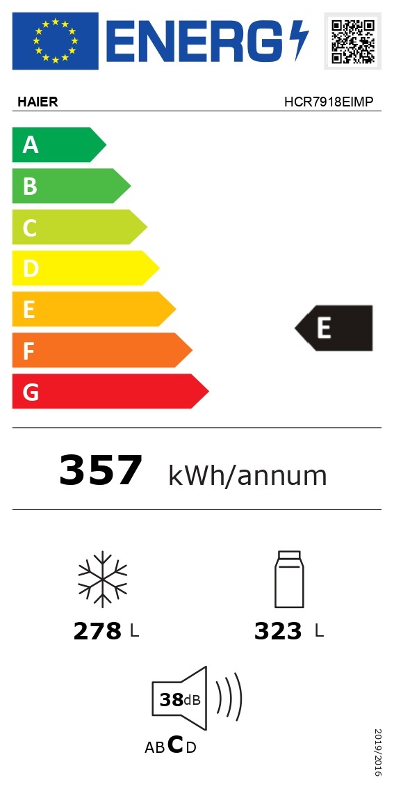 Réfrigérateur 4 portes HAIER 601L gris - HCR7918EIMP