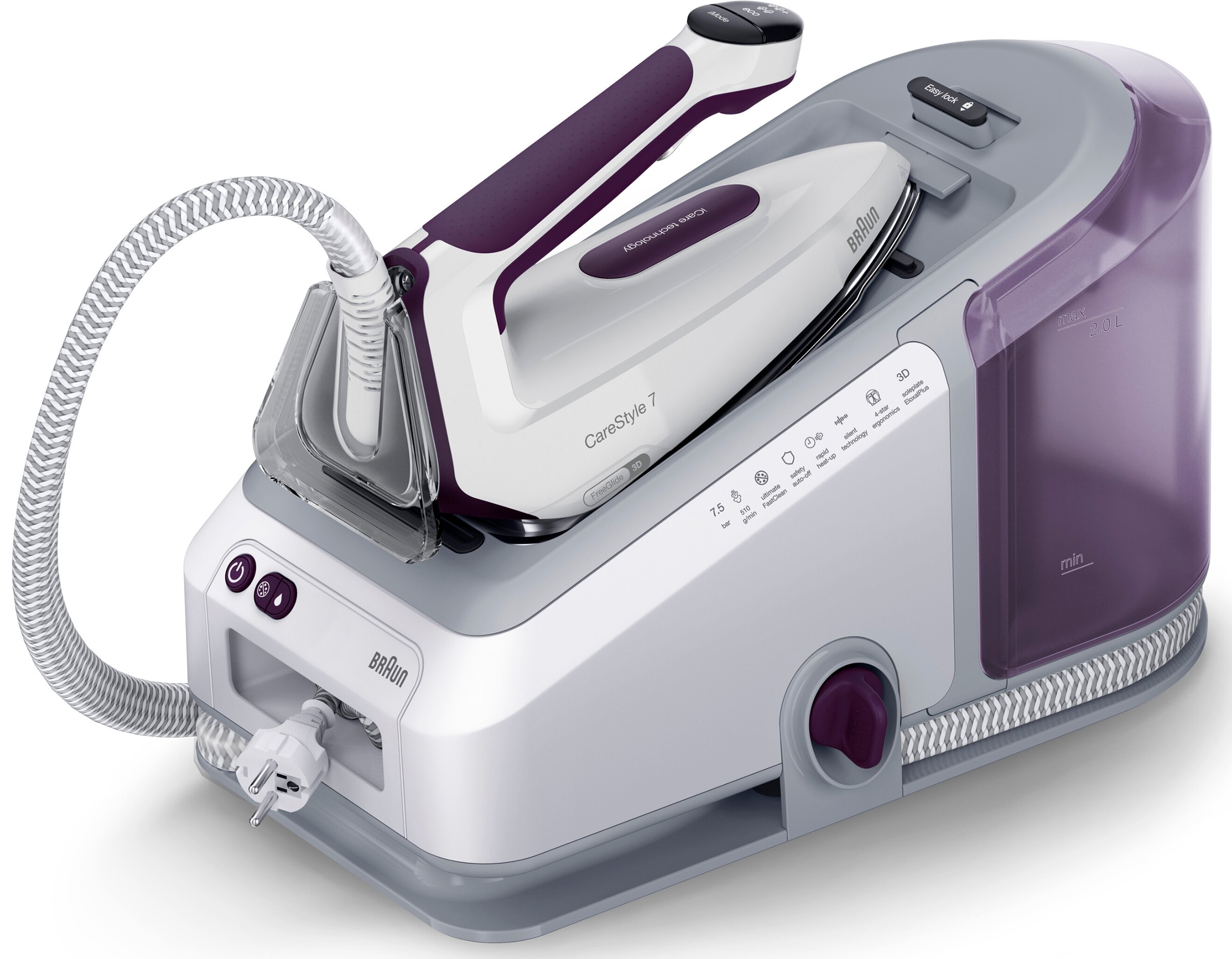 Centrale vapeur BRAUN CareStyle 7 Pro, 2700W, Violet IS7266VI