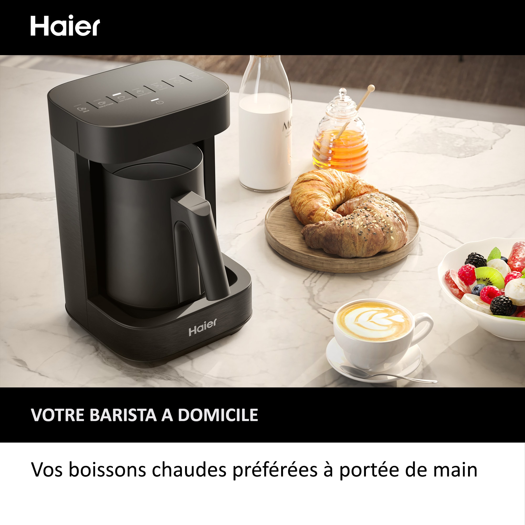 Ensemble petit déjeuner HAIER 700W Polyvalent 7 programmes  - HMB5W4/011