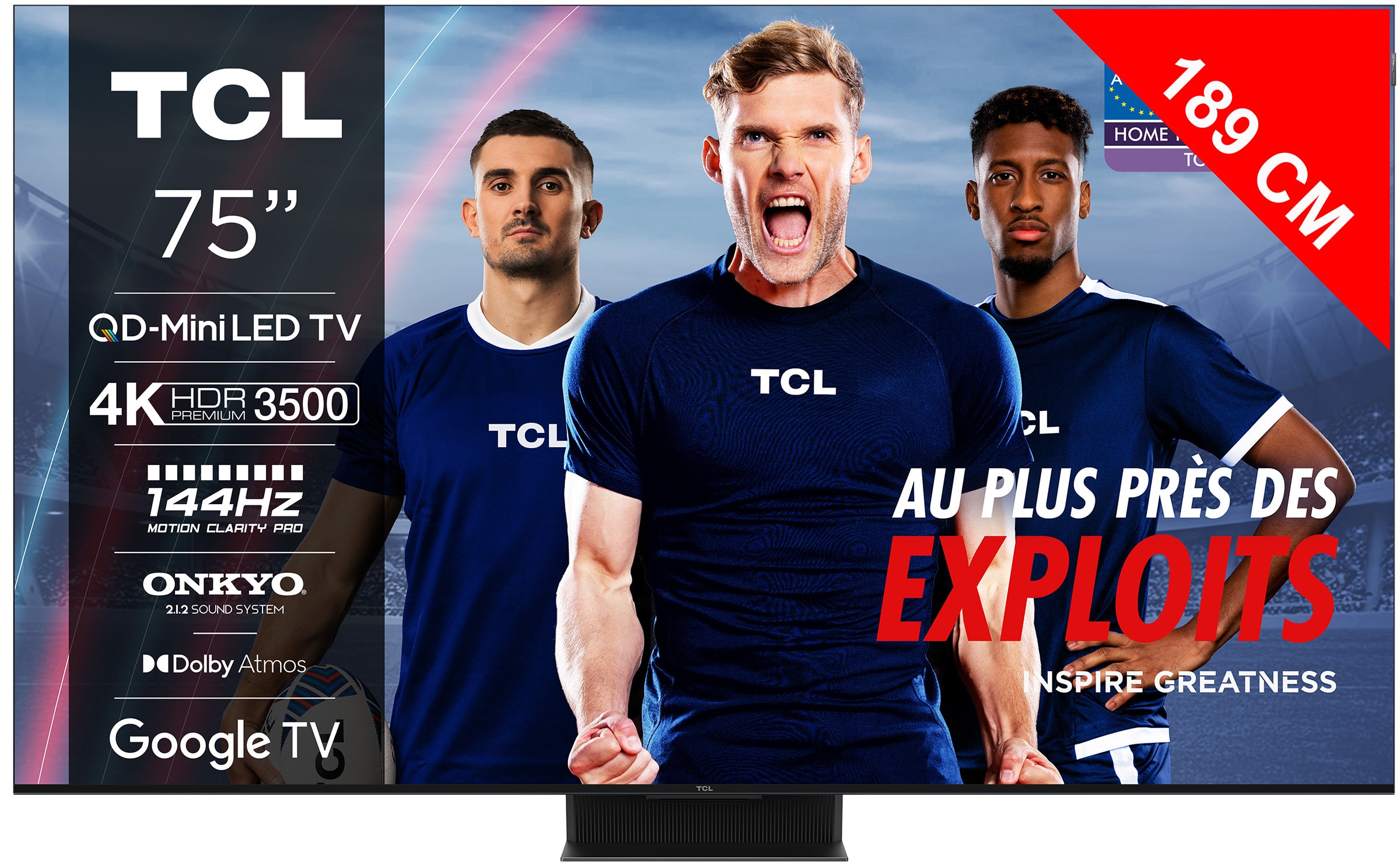 TV Mini LED 4K 189 cm TCL  75C855