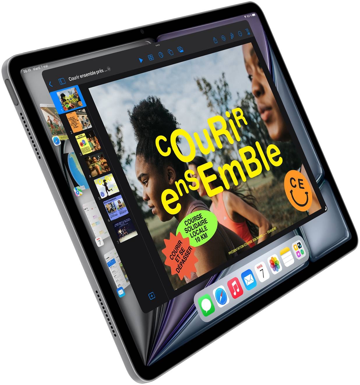 APPLE Tablette iPad Air M2 13" 128Go Gris Sidéral - IPADAIR13-MV273NF