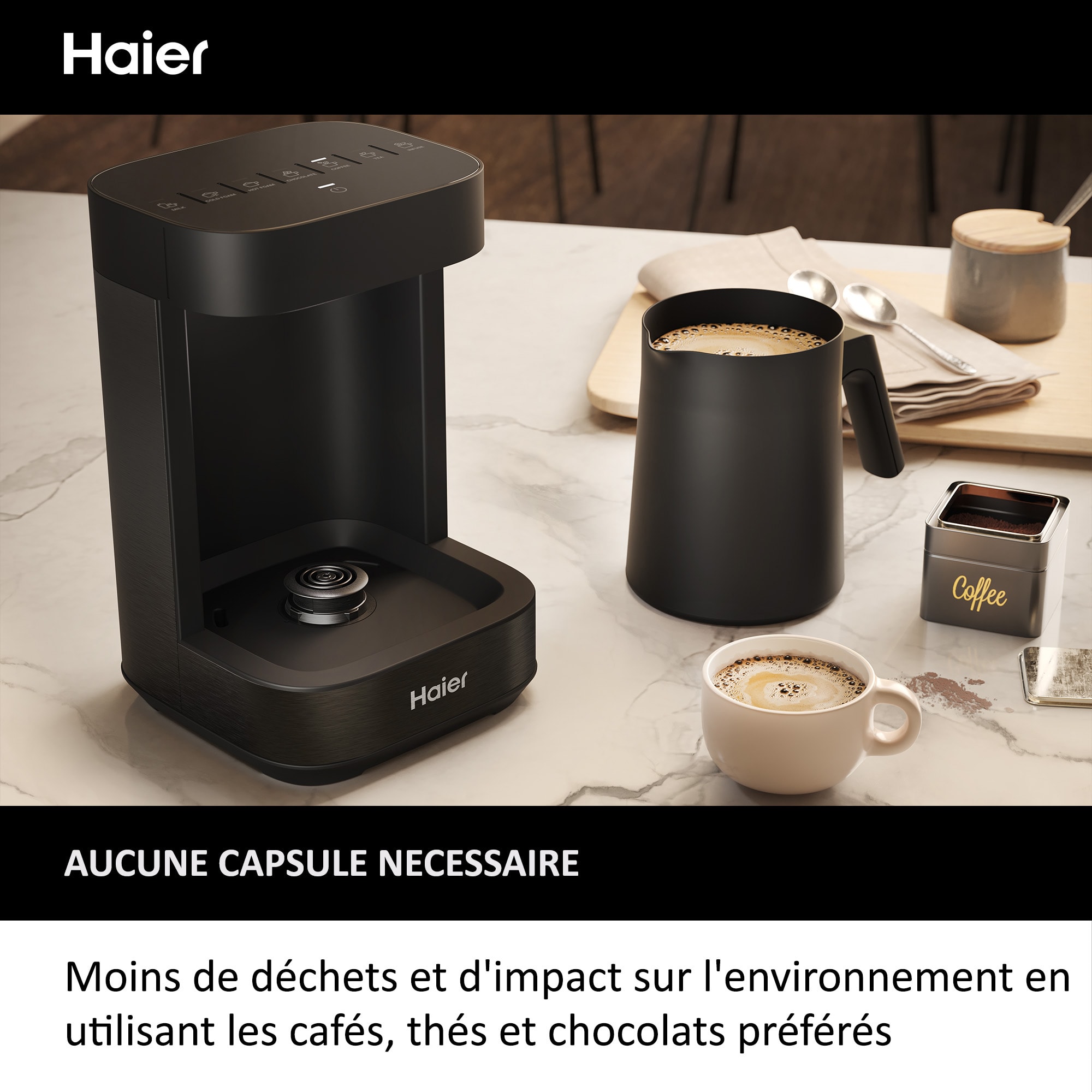 Ensemble petit déjeuner HAIER 700W Polyvalent 7 programmes  - HMB5W4/011