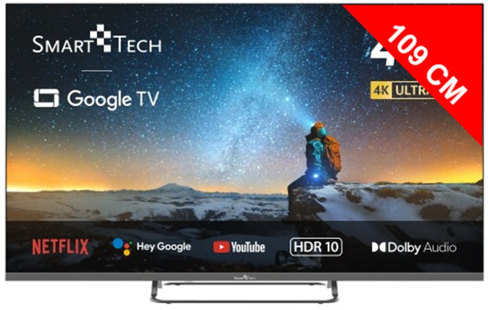 TV LED 4K 109 cm SMART TECH  43UG02V