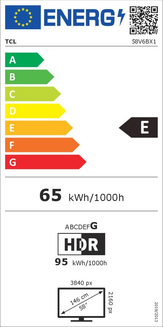 TV LED 4K 146 cm TCL  - 58V6B