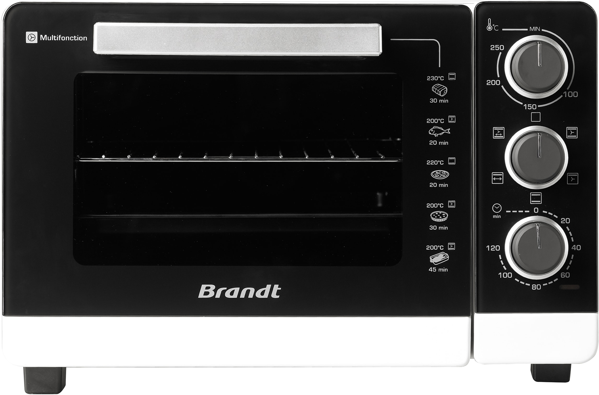 Mini four BRANDT 1500W 26L Blanc FC265MW