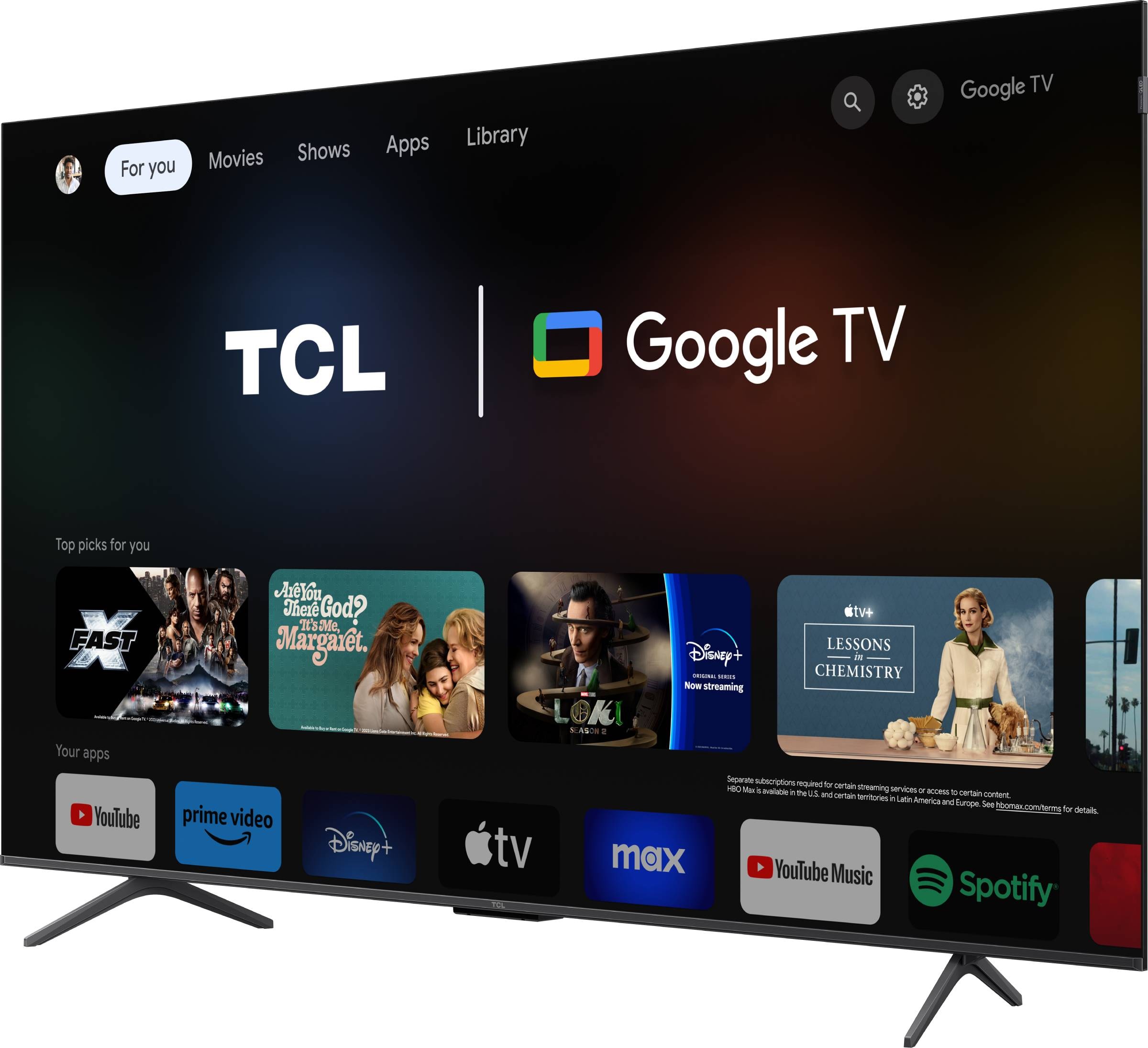 TV QLED 4K 189 cm TCL QLED Google TV 144Hz 75" - 75T8B